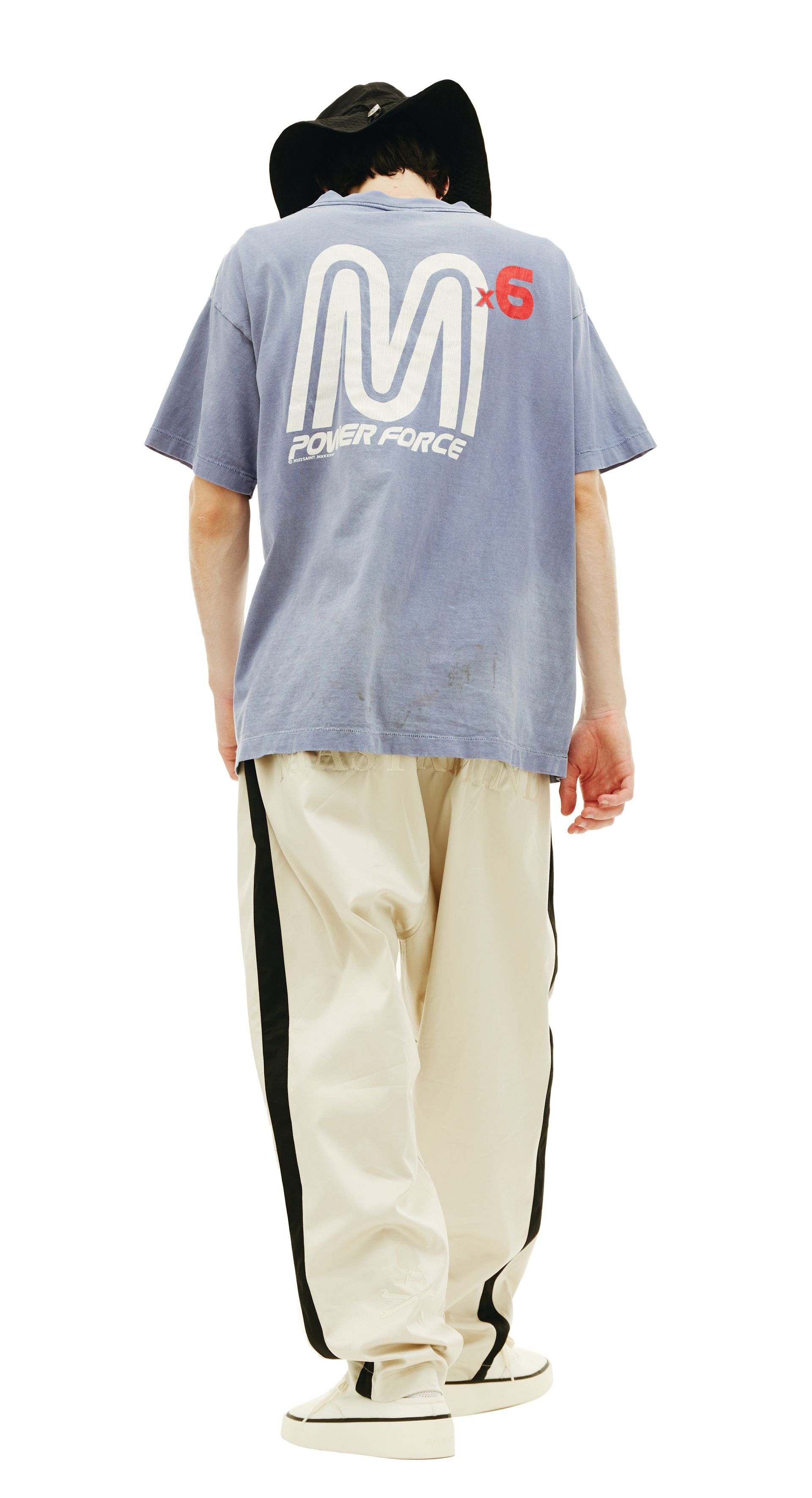 Saint Michael Оверсайз футболка с принтом Saint power