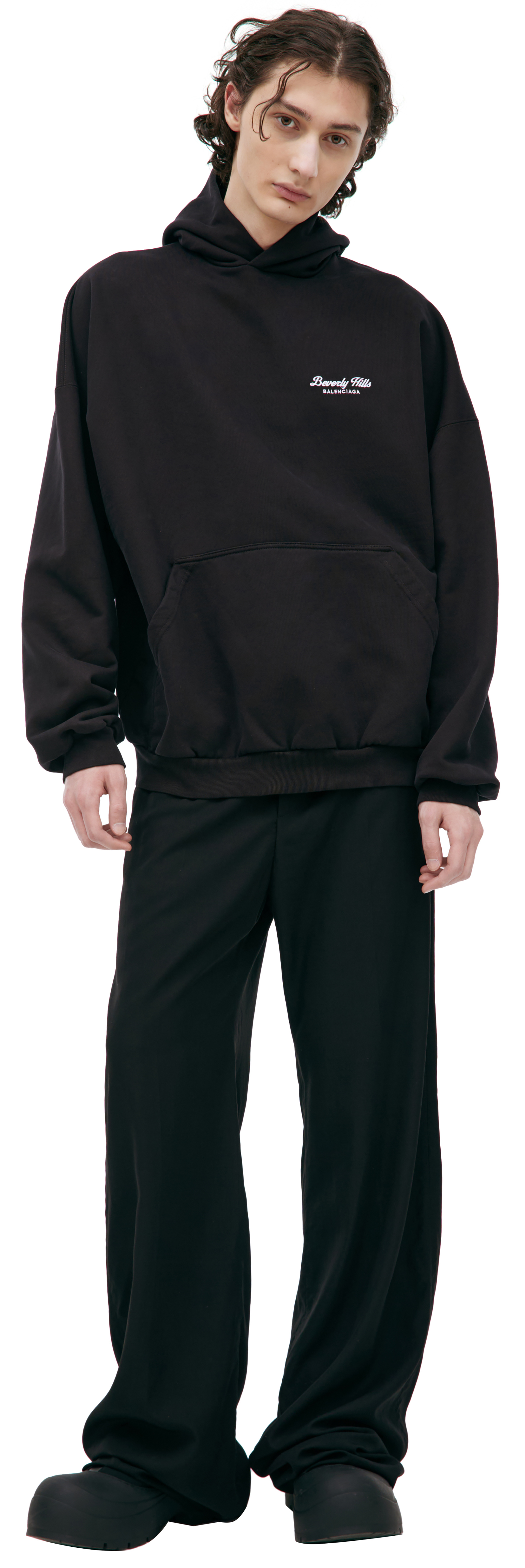 Balenciaga Черное худи \'Beverly Hills\'