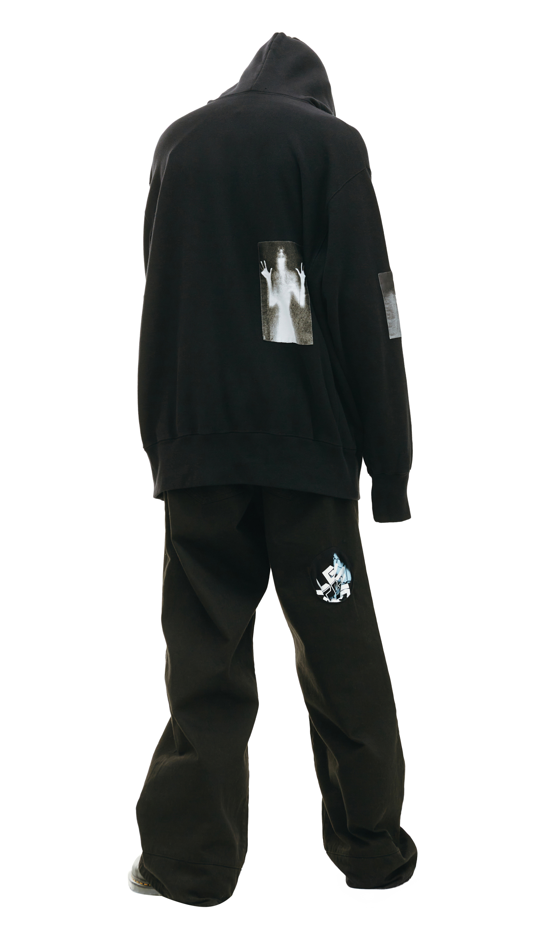 Undercover Черное худи с патчами