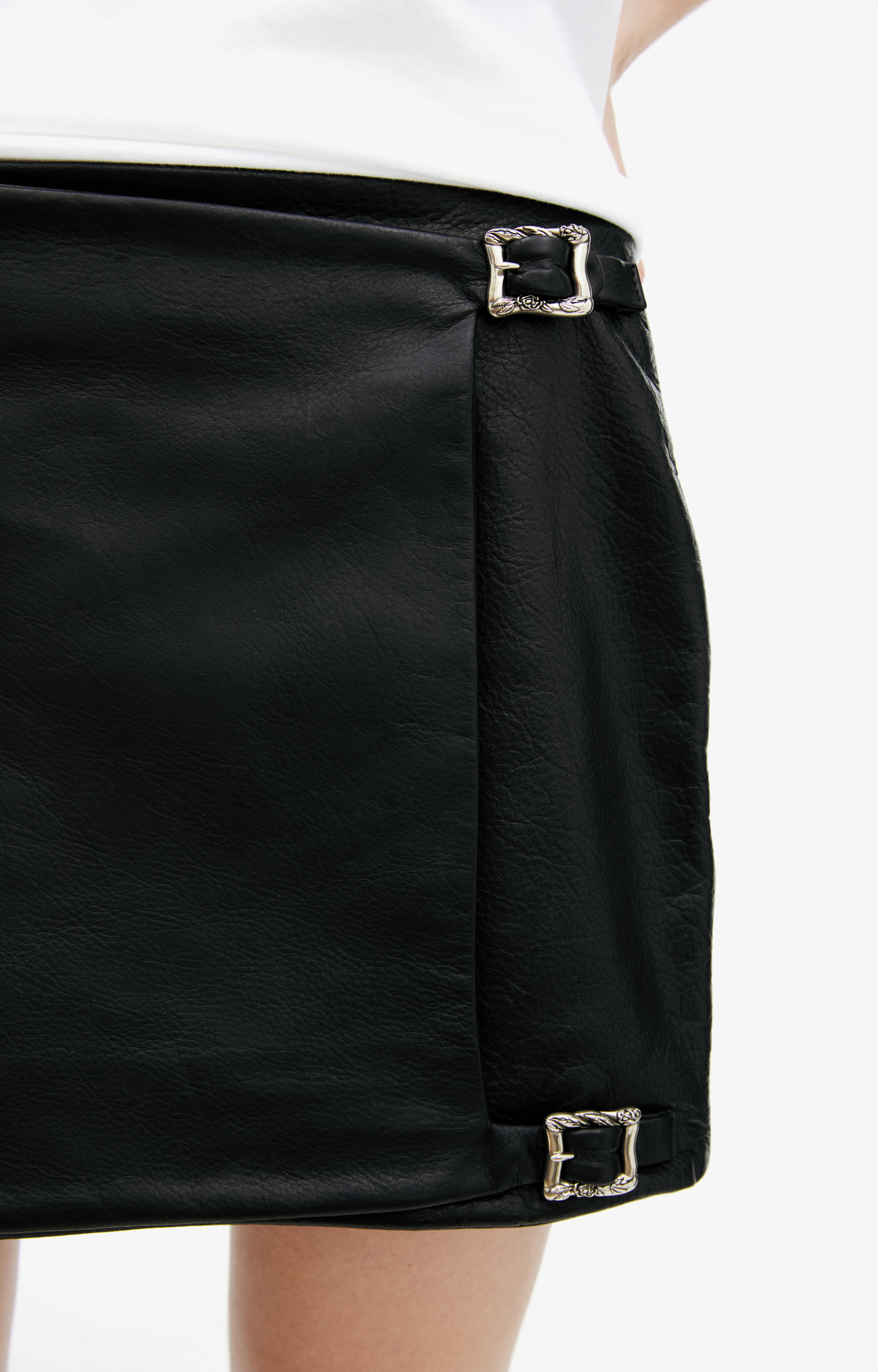 Enfants Riches Déprimés Кожаная юбка мини