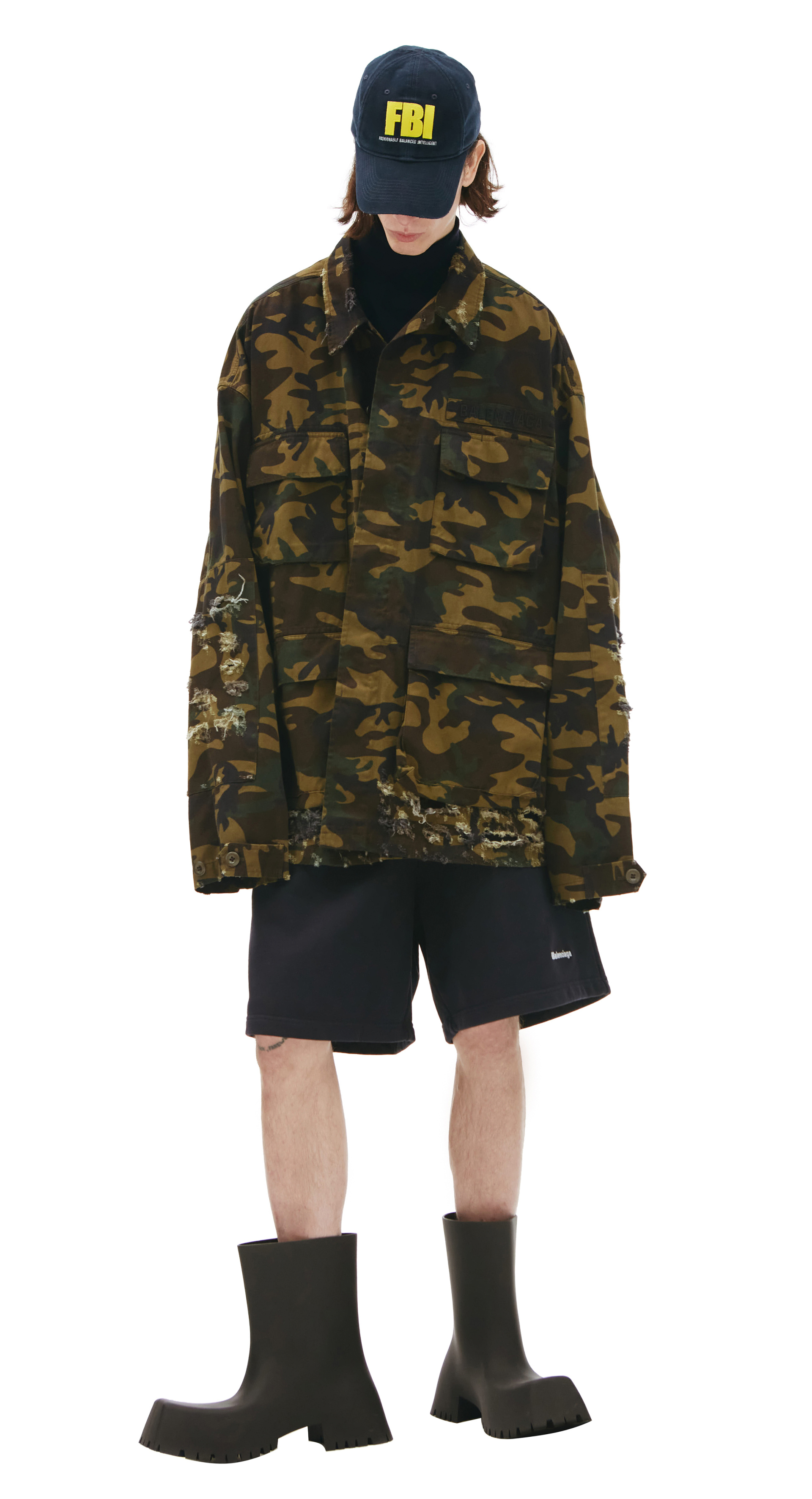 Balenciaga Кепка с нашивкой FBI