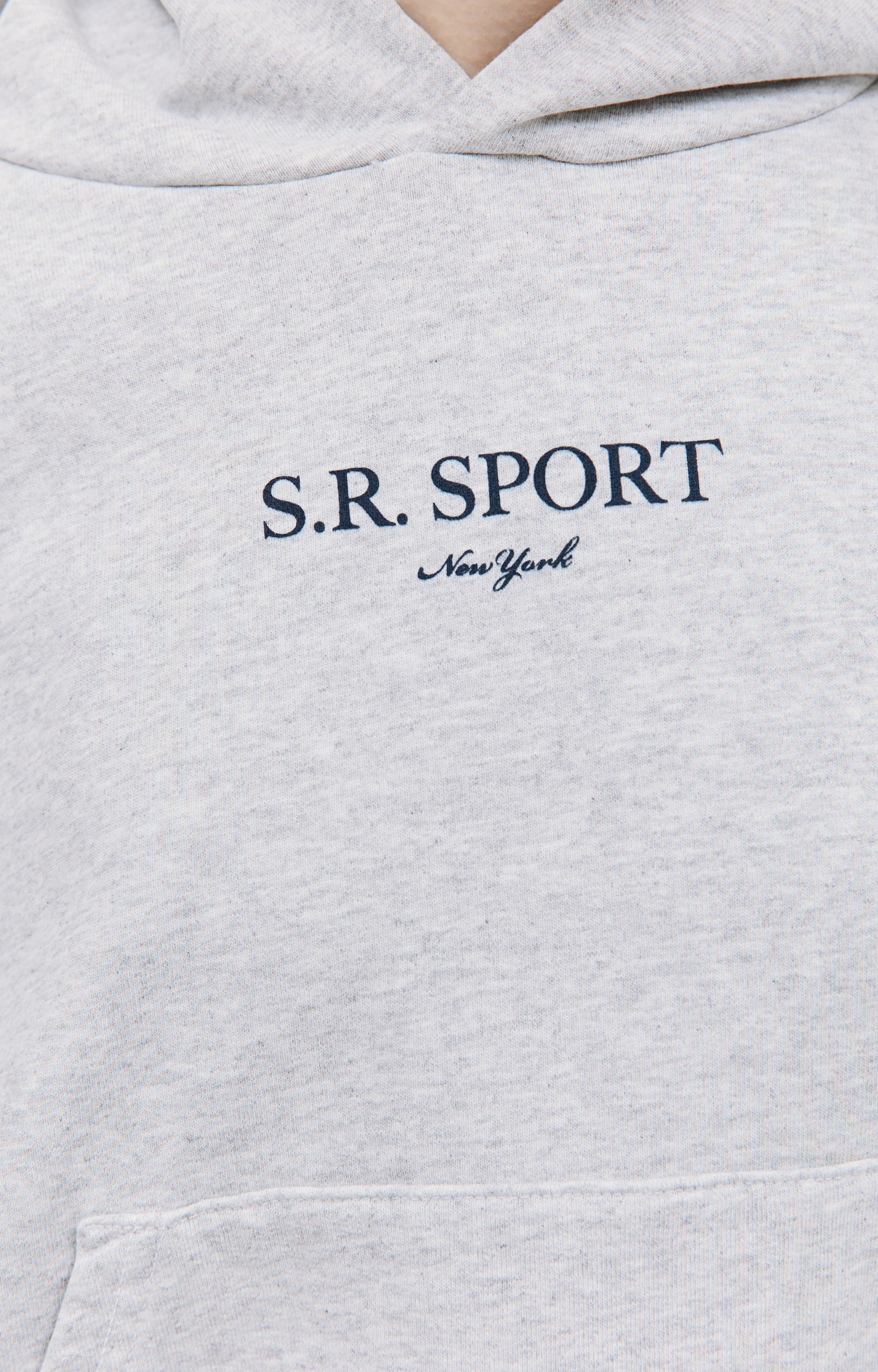 SPORTY & RICH Укороченное худи с принтом SR Sport