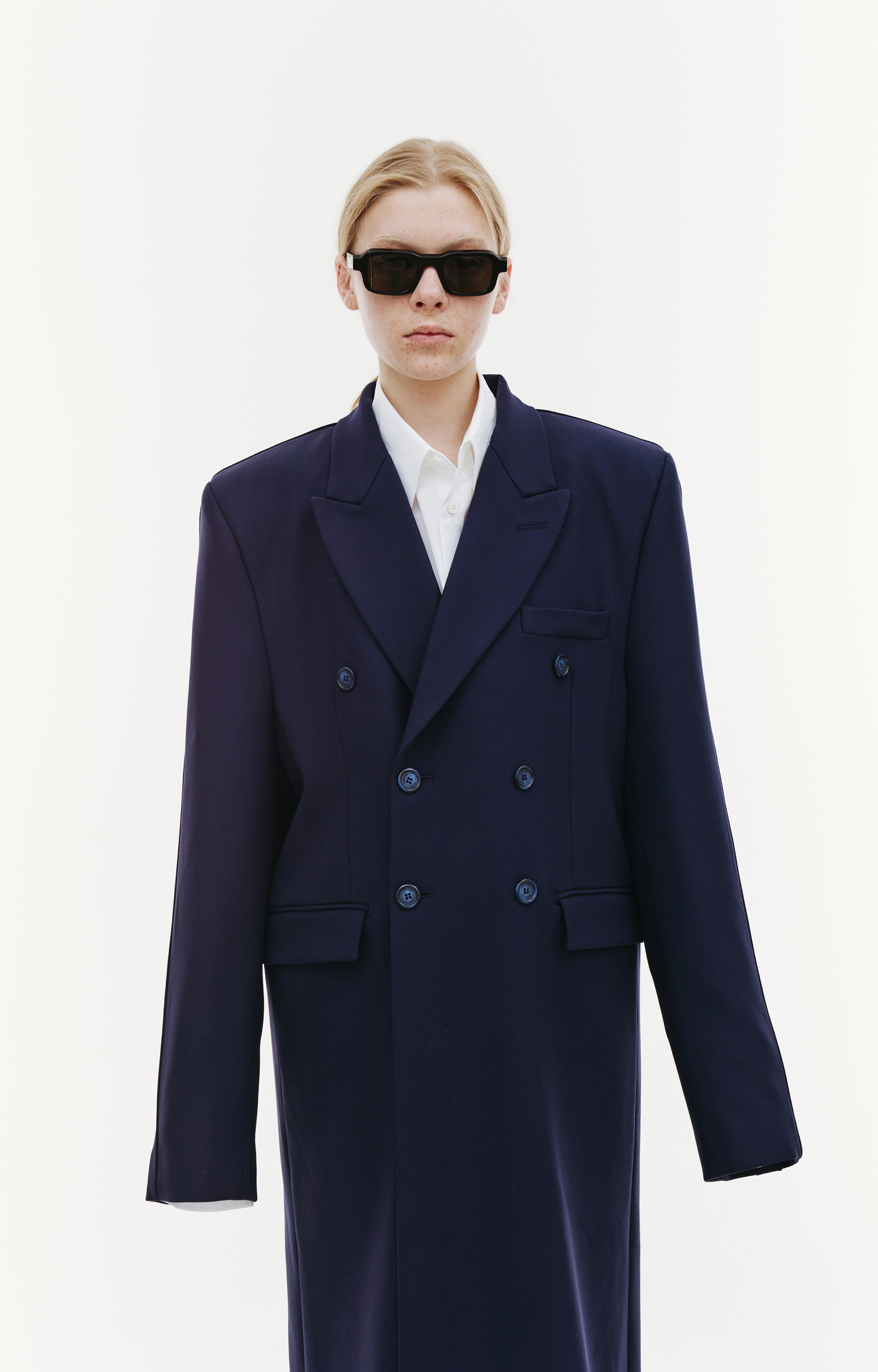 VTMNTS Двубортное пальто из шерсти