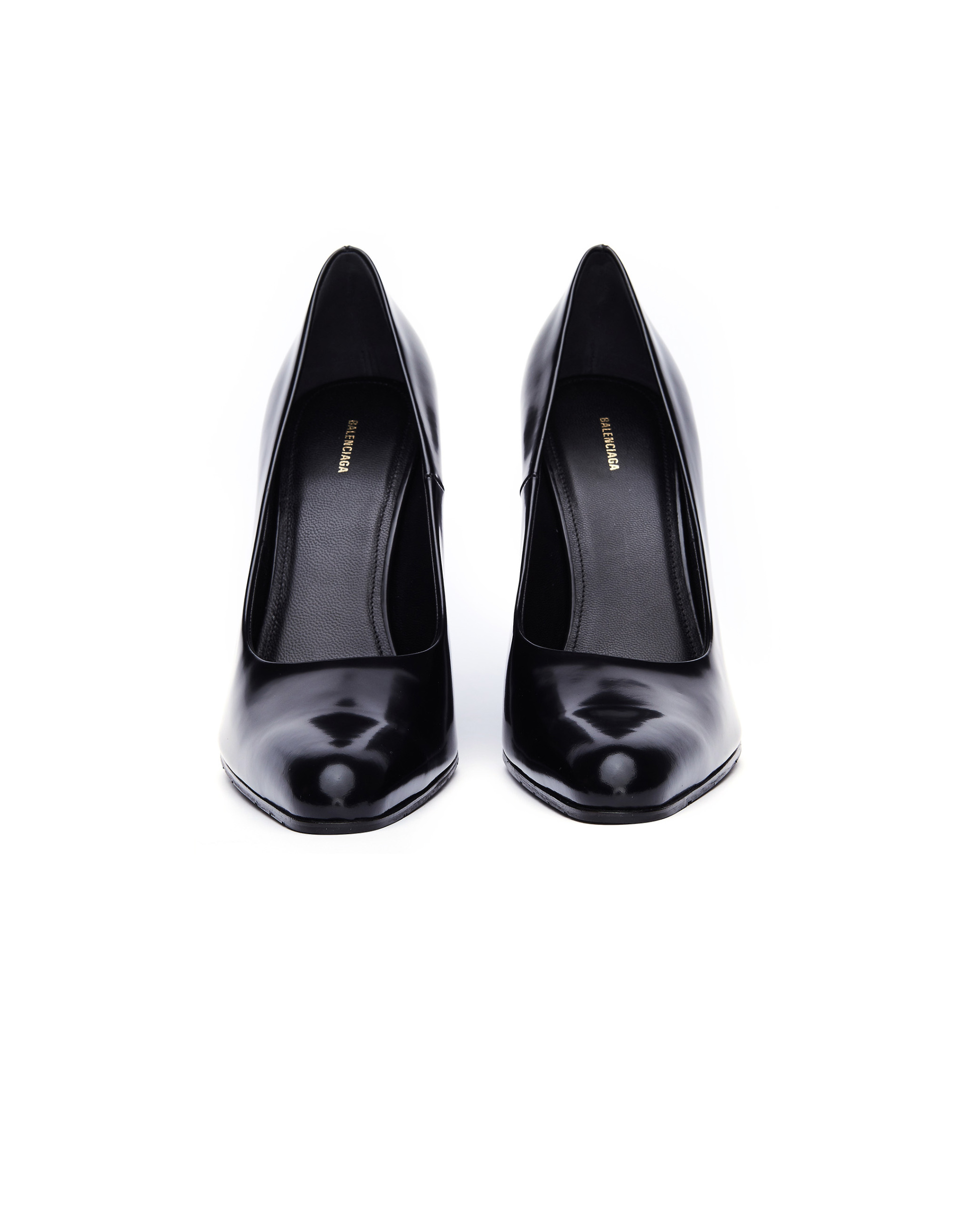 Balenciaga Туфли из полированной кожи Round