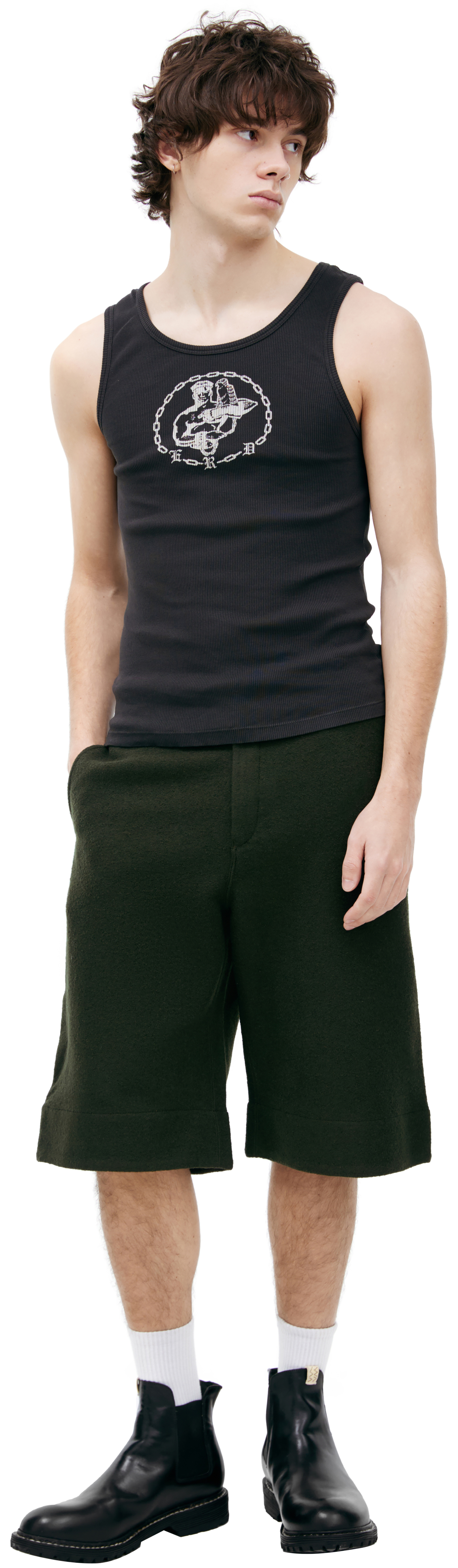 Enfants Riches Déprimés Черная майка из хлопка