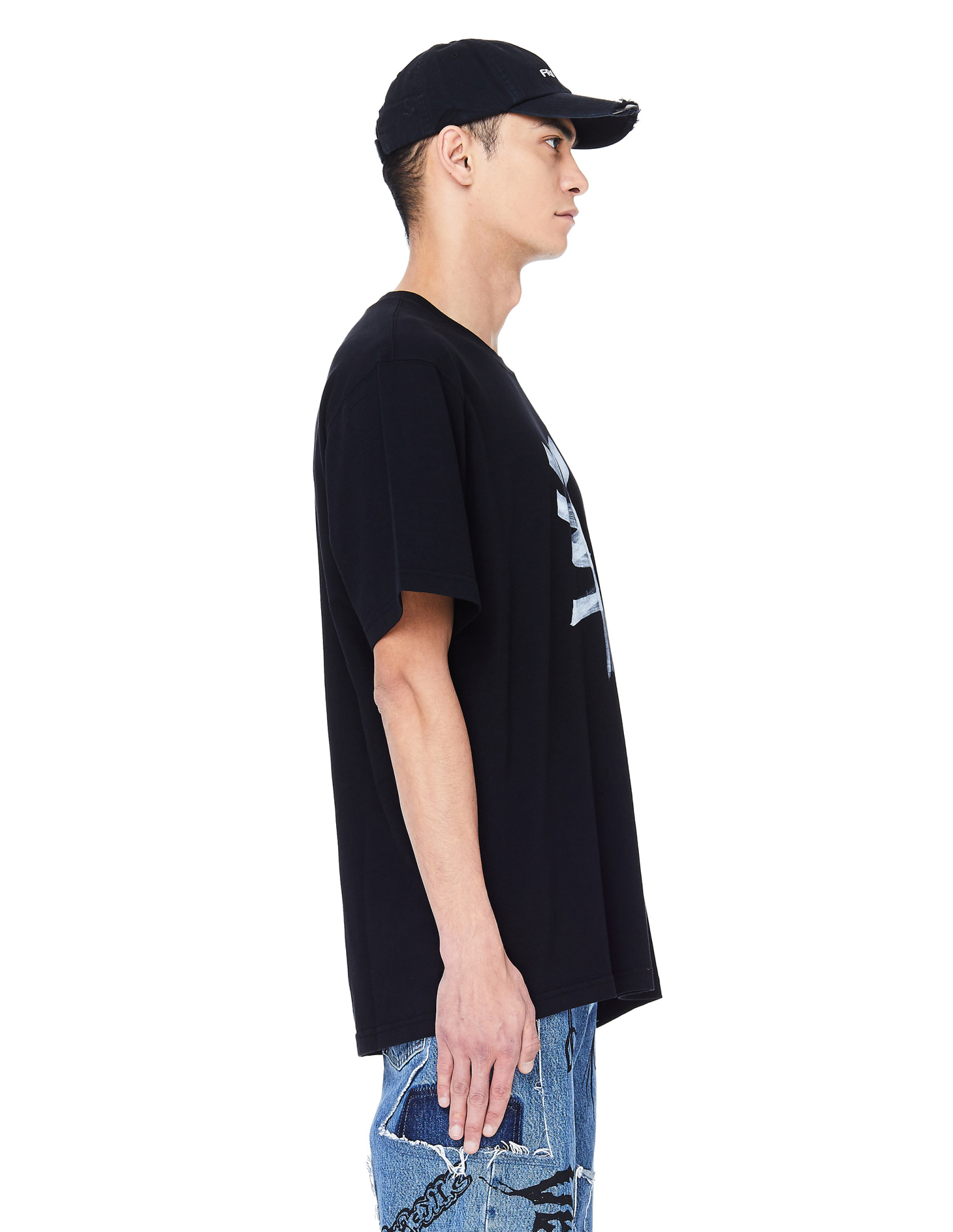 VETEMENTS Черная футболка Goat