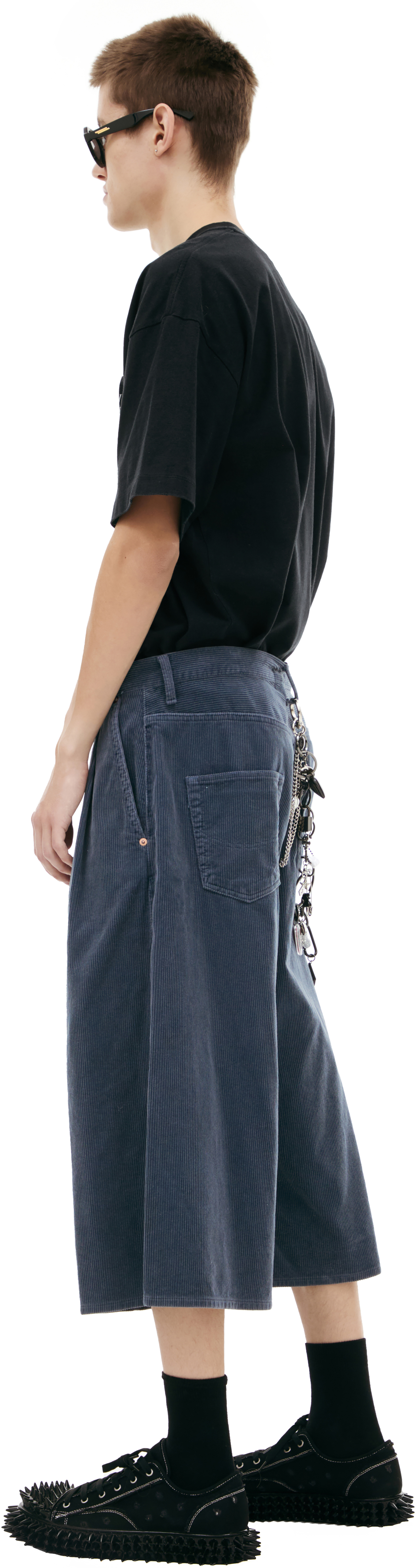 Doublet Укороченные брюки с принтом