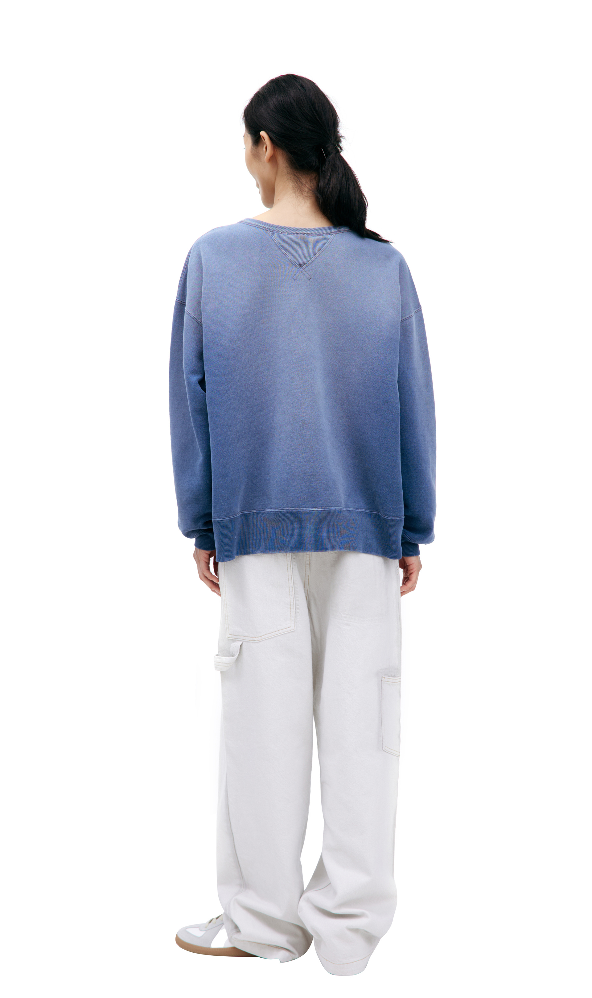 Saint Mxxxxxx Голубой свитшот с логотипом