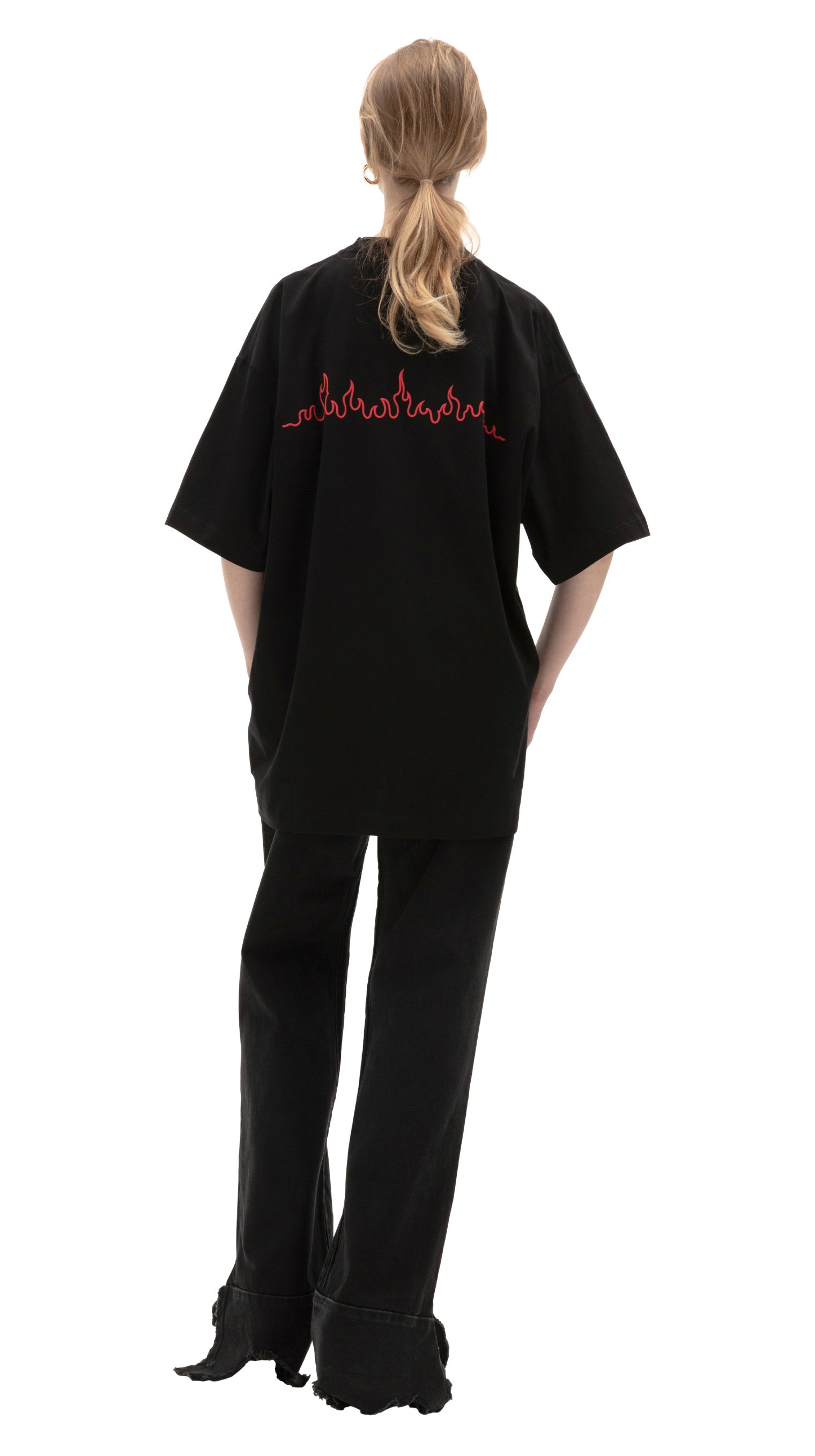VETEMENTS Оверсайз Футболка С Принтом