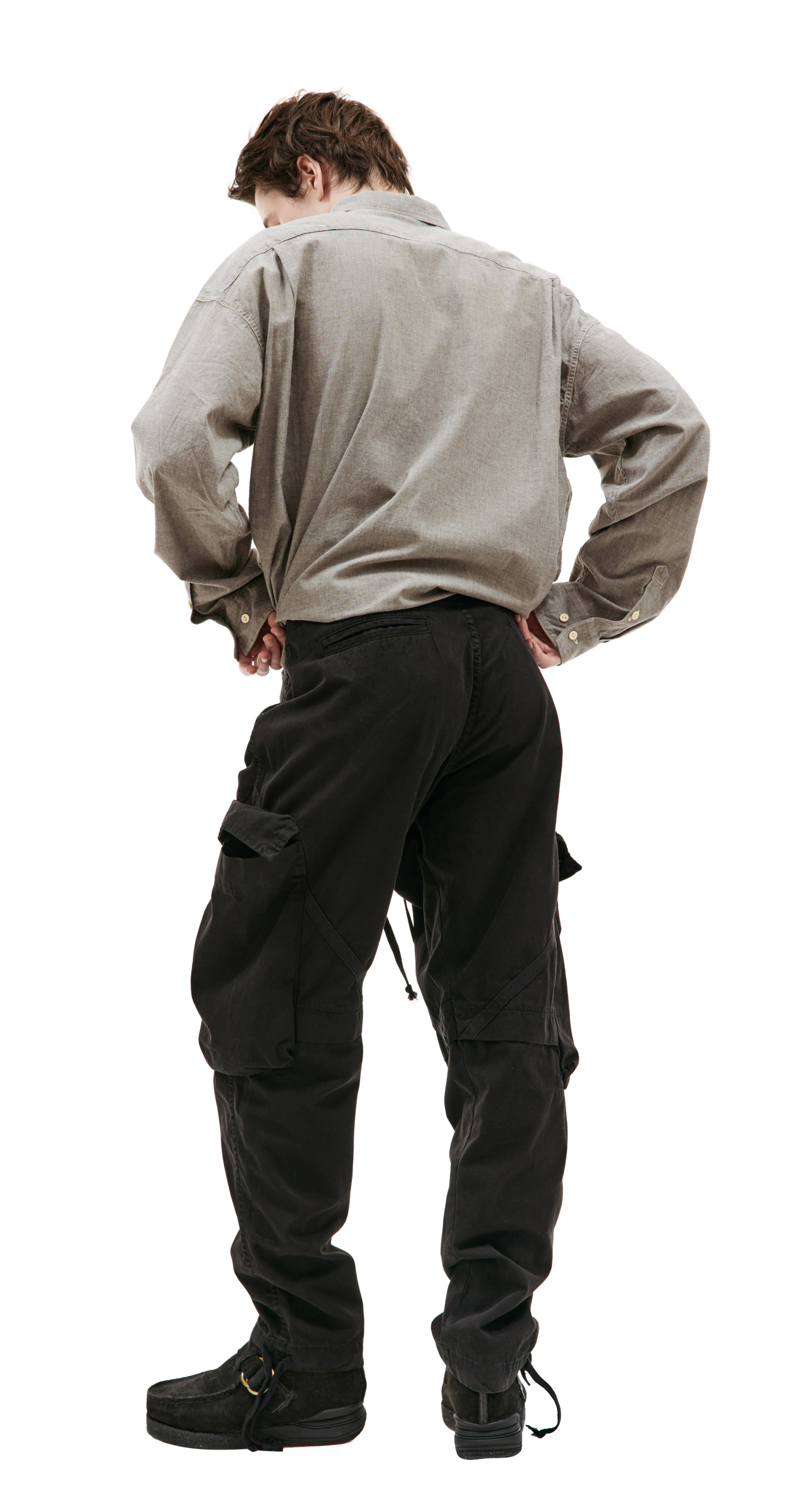 Greg Lauren Черные брюки карго