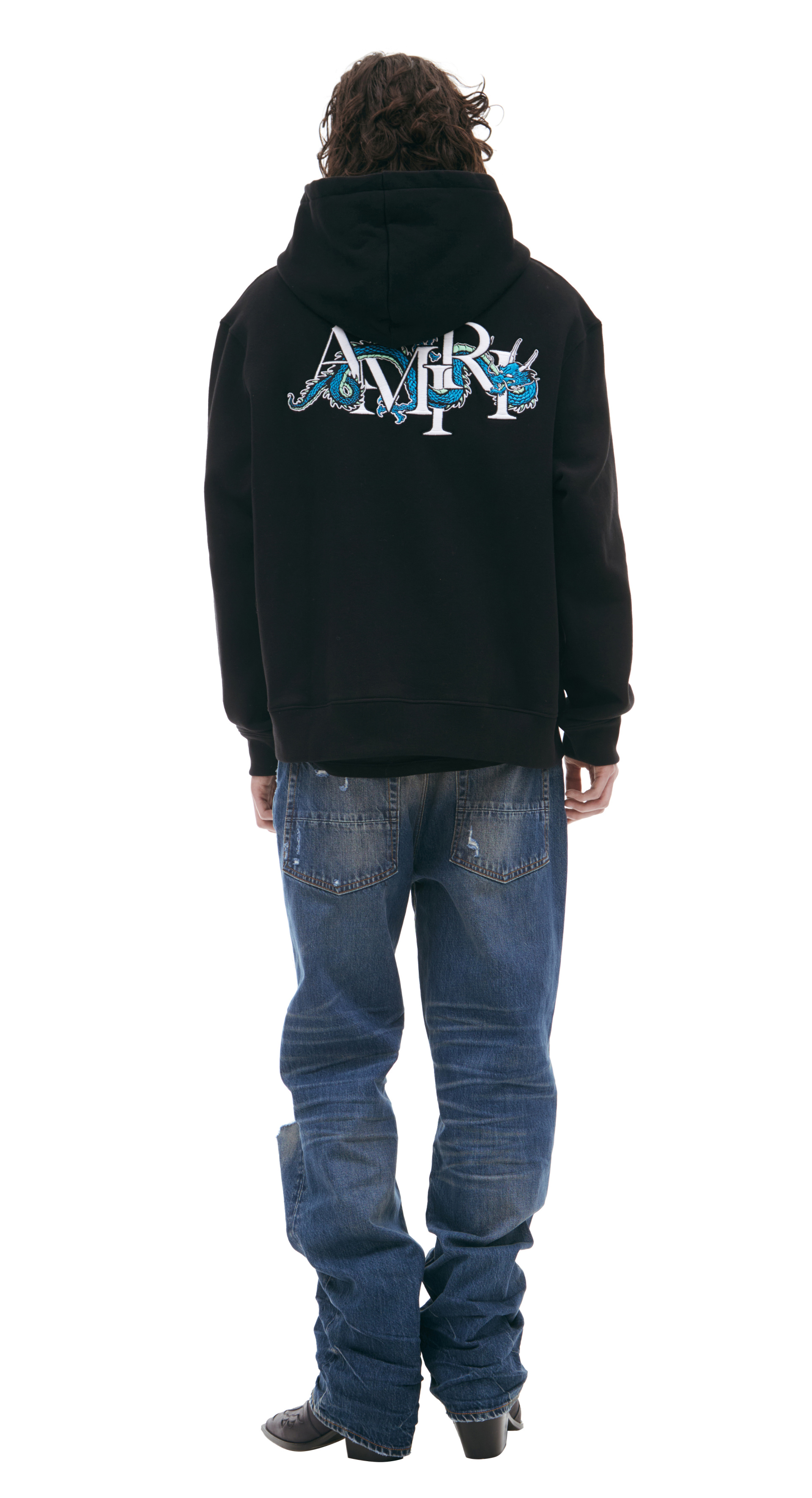 AMIRI Черное худи на молнии