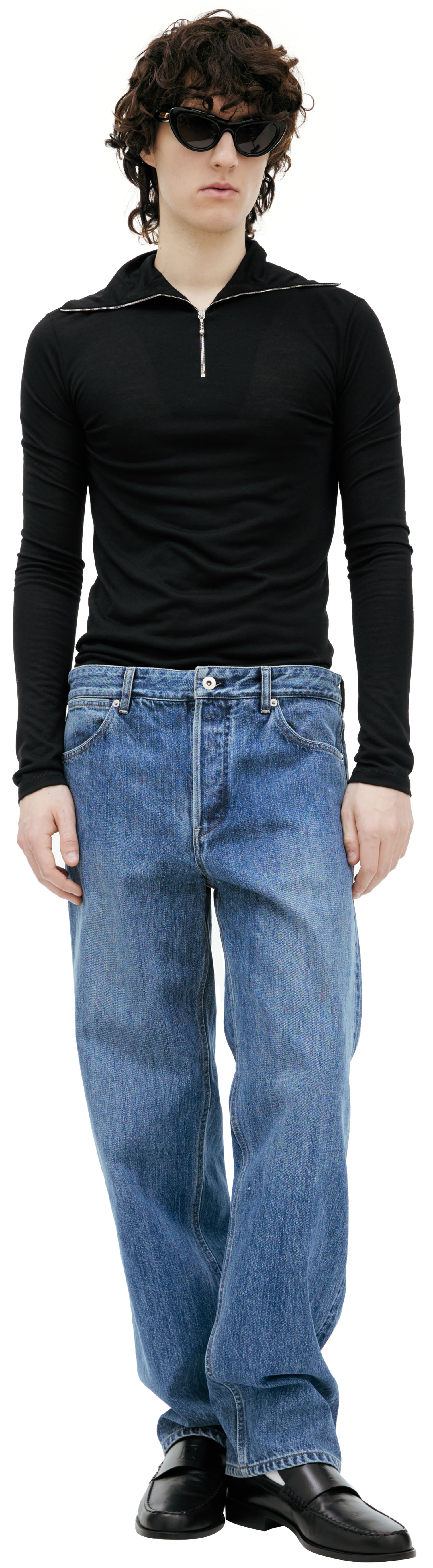 Jil Sander Прямые джинсы с патчем