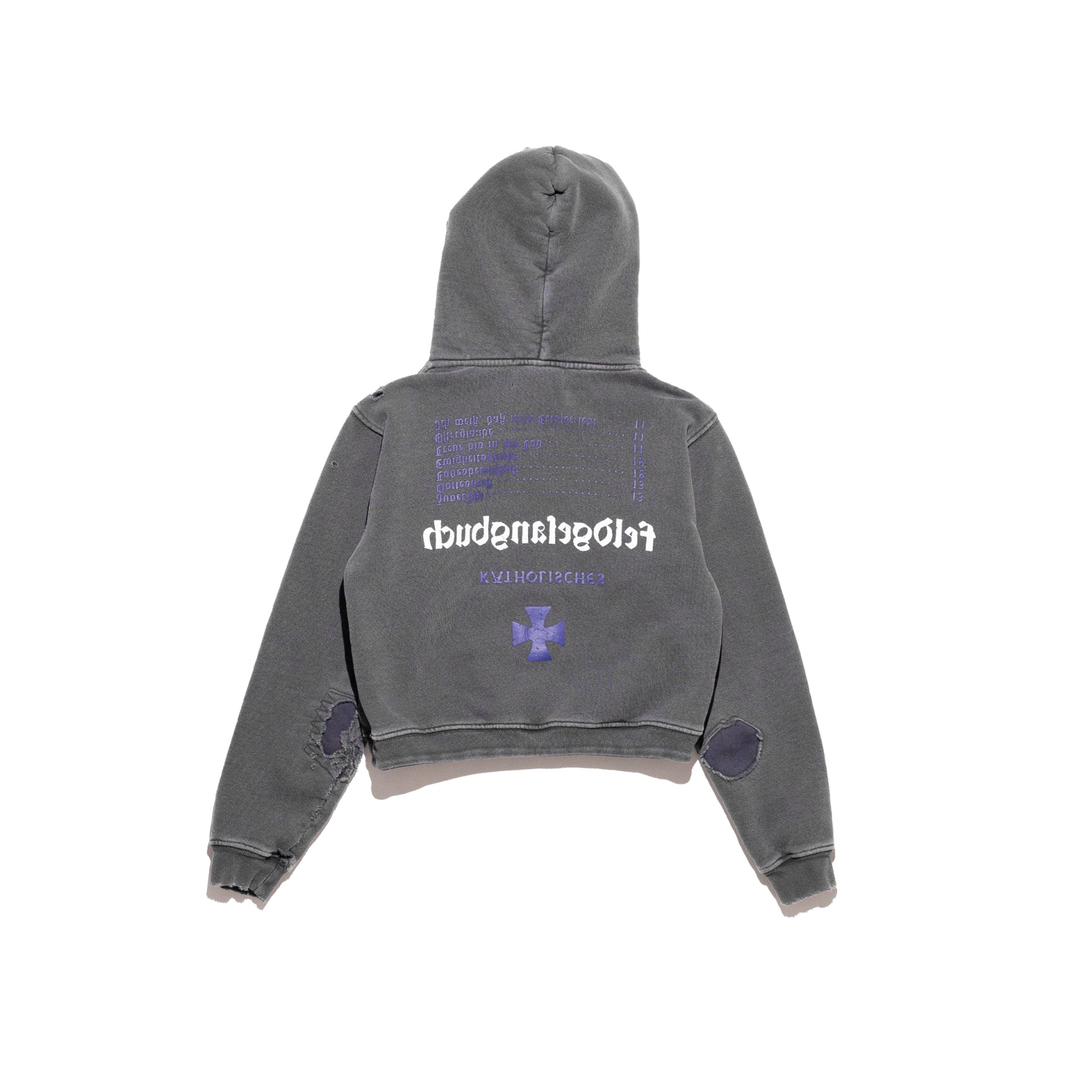 Enfants Riches Déprimés Серое худи с принтом