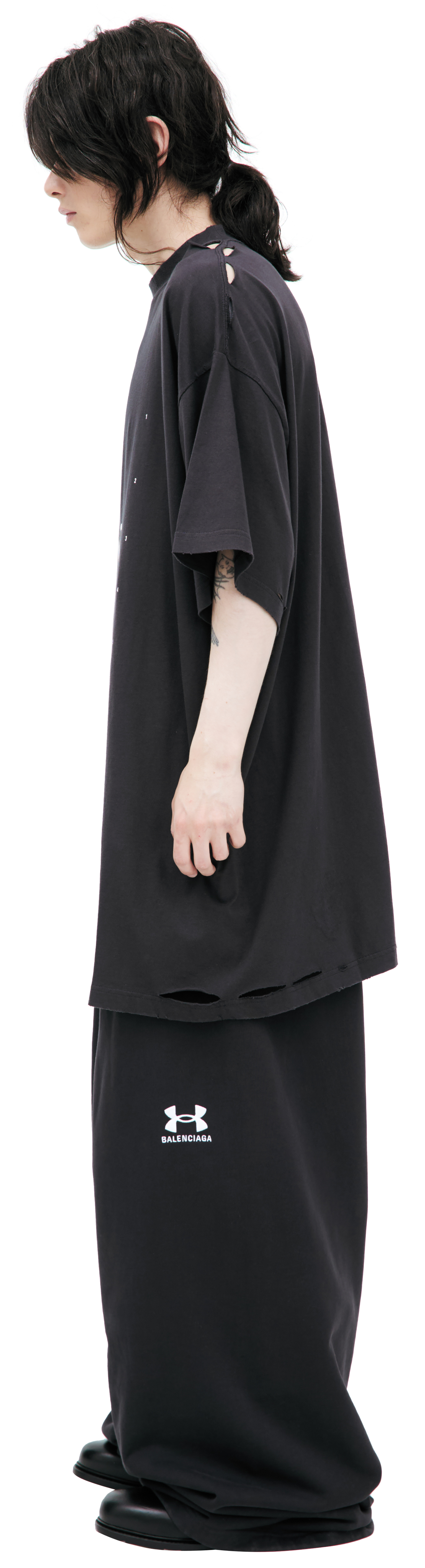 Balenciaga Хлопковая футболка с принтом