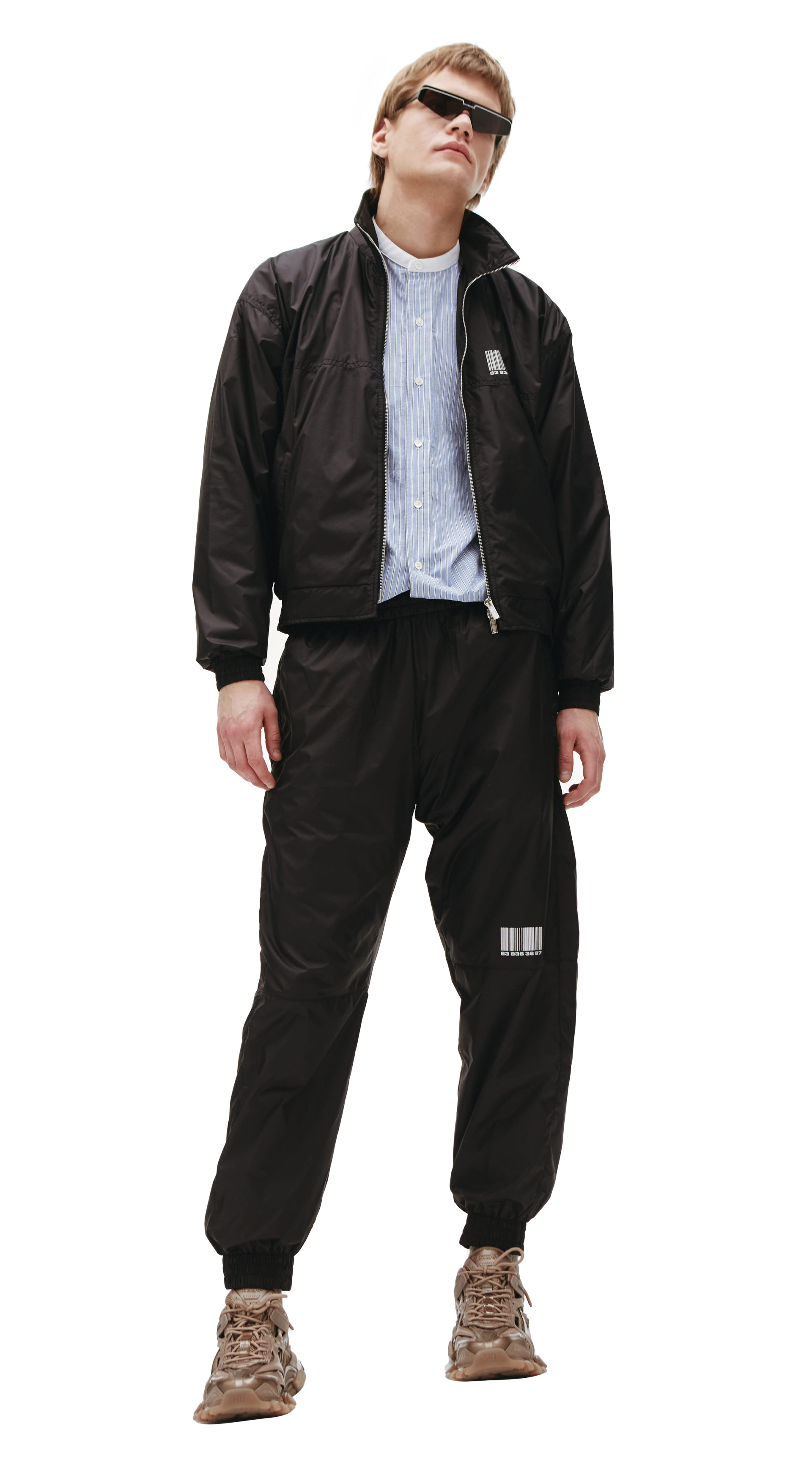 VTMNTS Нейлоновые брюки с принтом логотипа