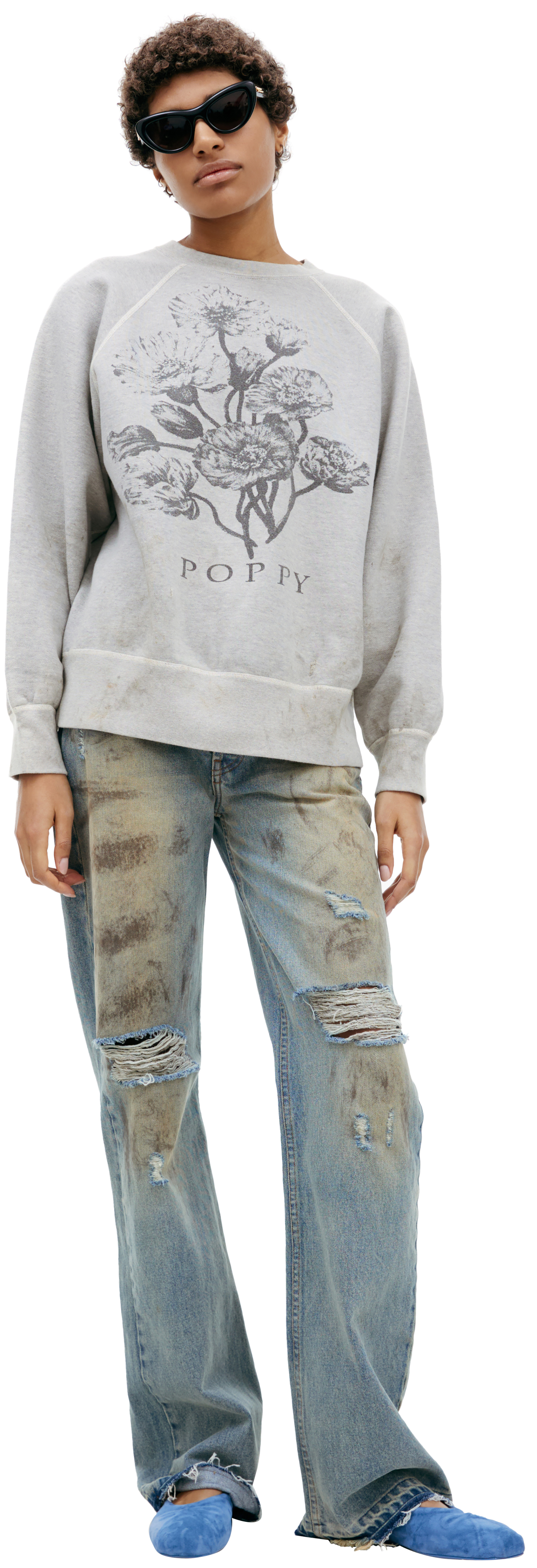 Saint Mxxxxxx Свитшот с принтом \'Poppy\'