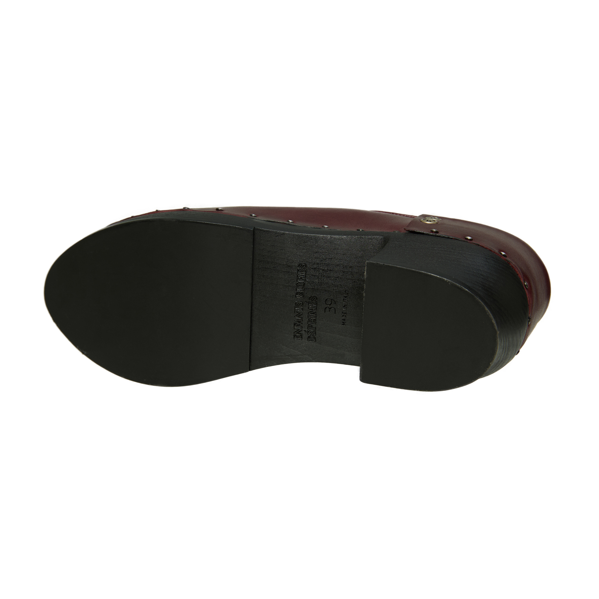 Enfants Riches Déprimés Бордовые клоги из кожи