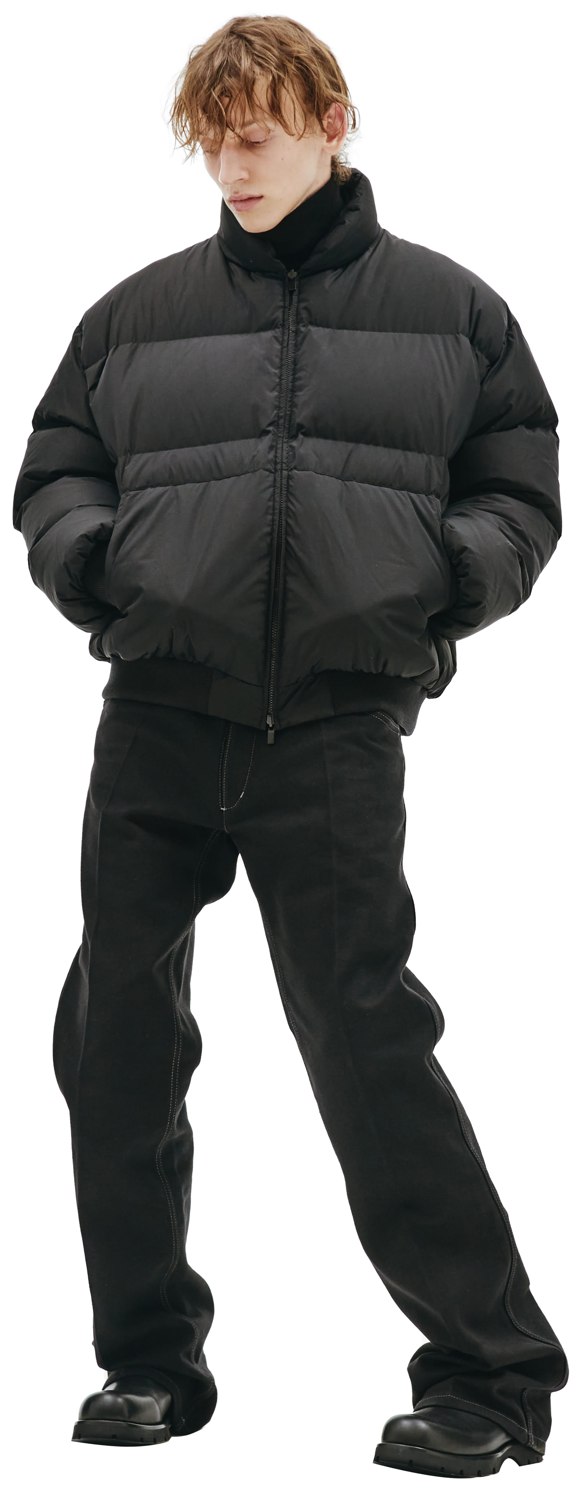 Fear of God Пуховый бомбер с вязаными манжетами