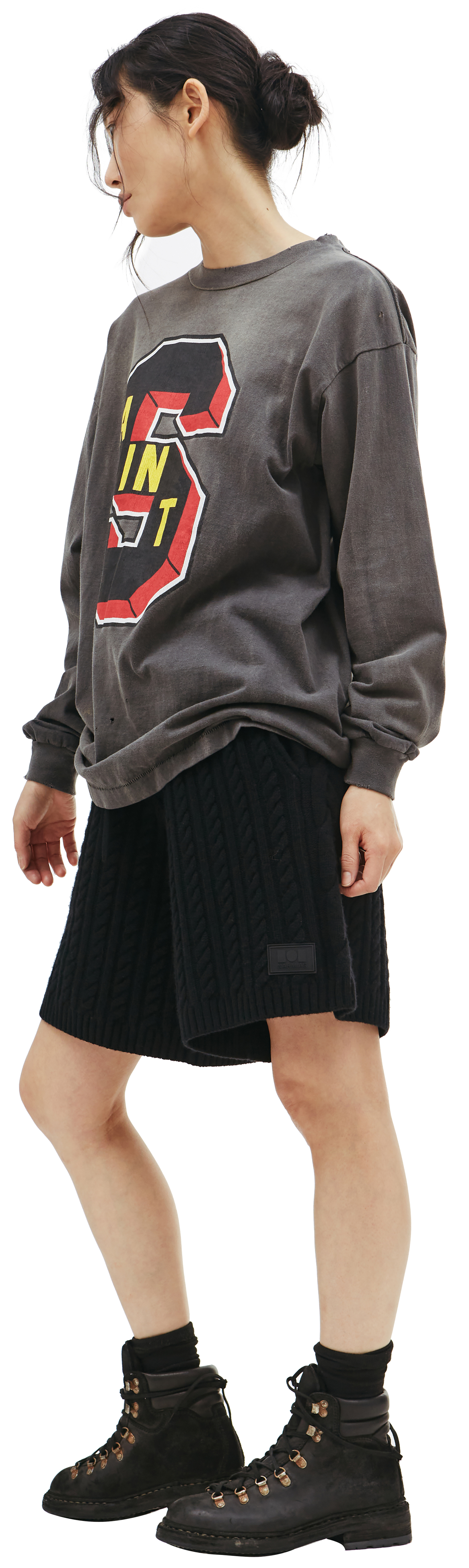 Saint Michael Лонгслив Saint Michael x Denim Tears с принтом