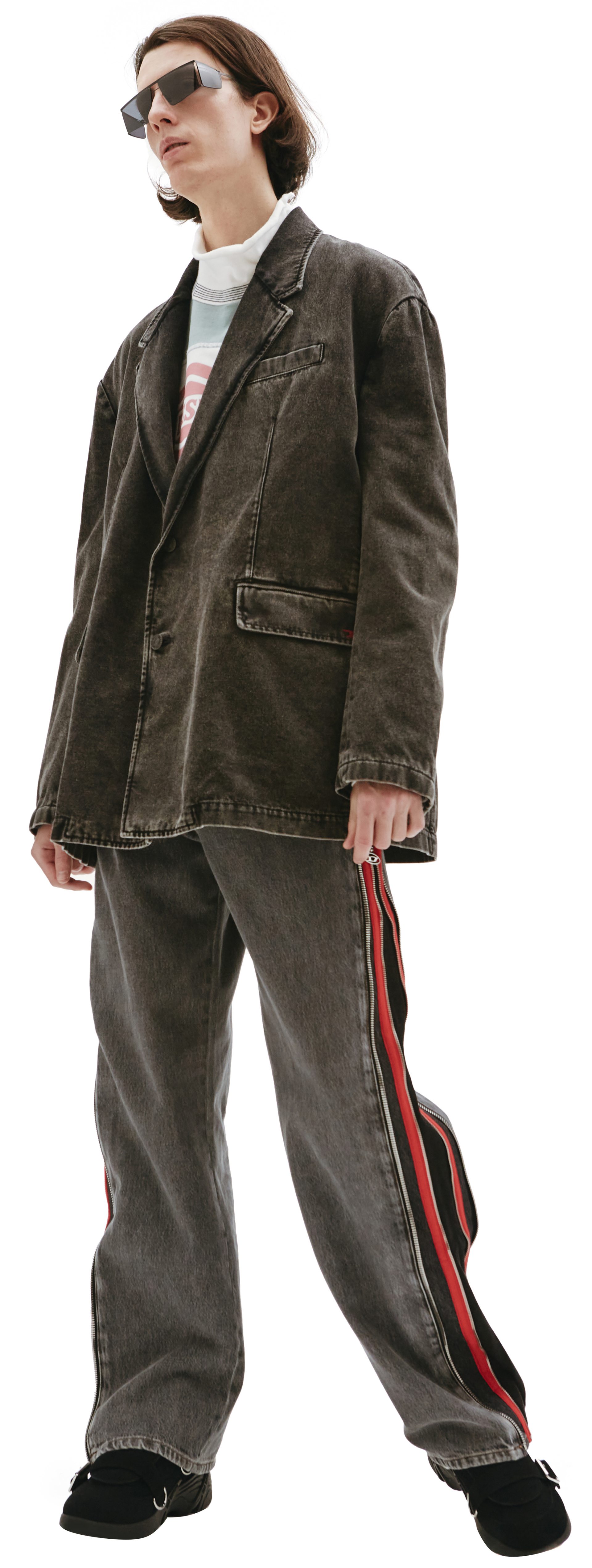 Diesel Джинсовый оверсайз пиджак