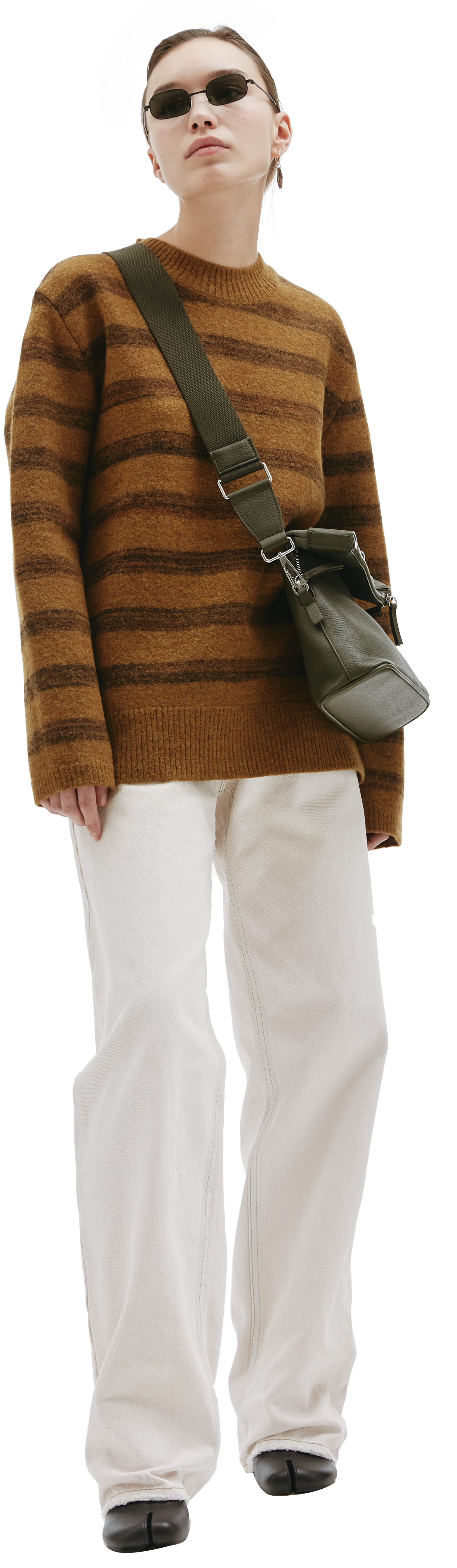 Maison Margiela Шерстяной свитер в полоску