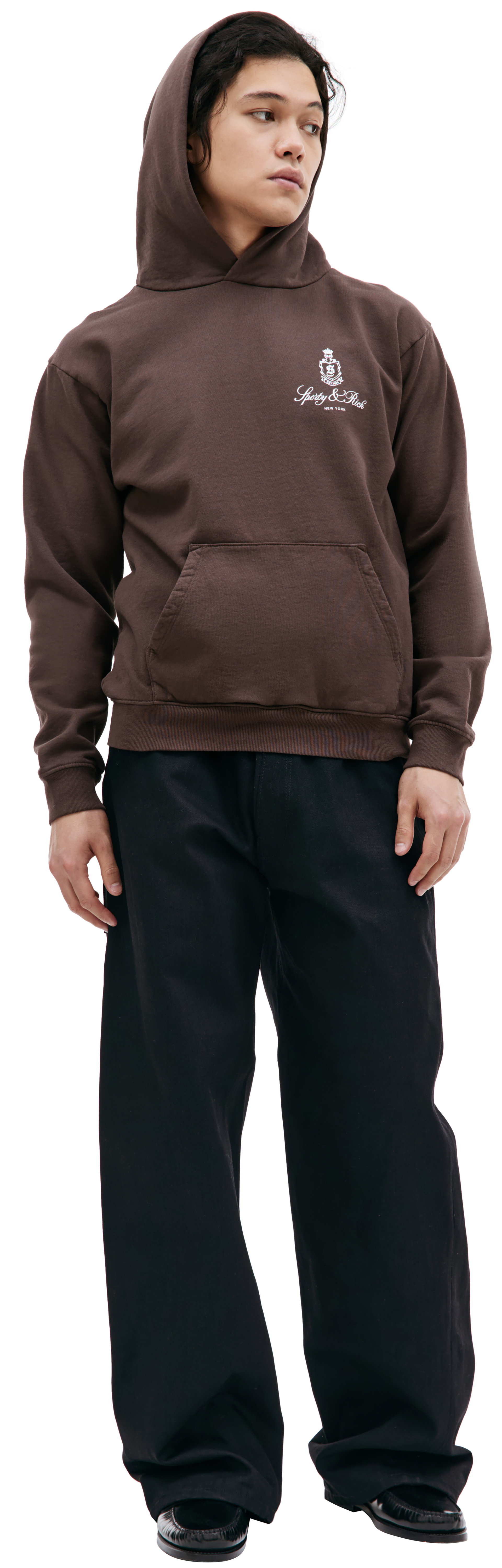 SPORTY & RICH Худи Vendom с логотипом