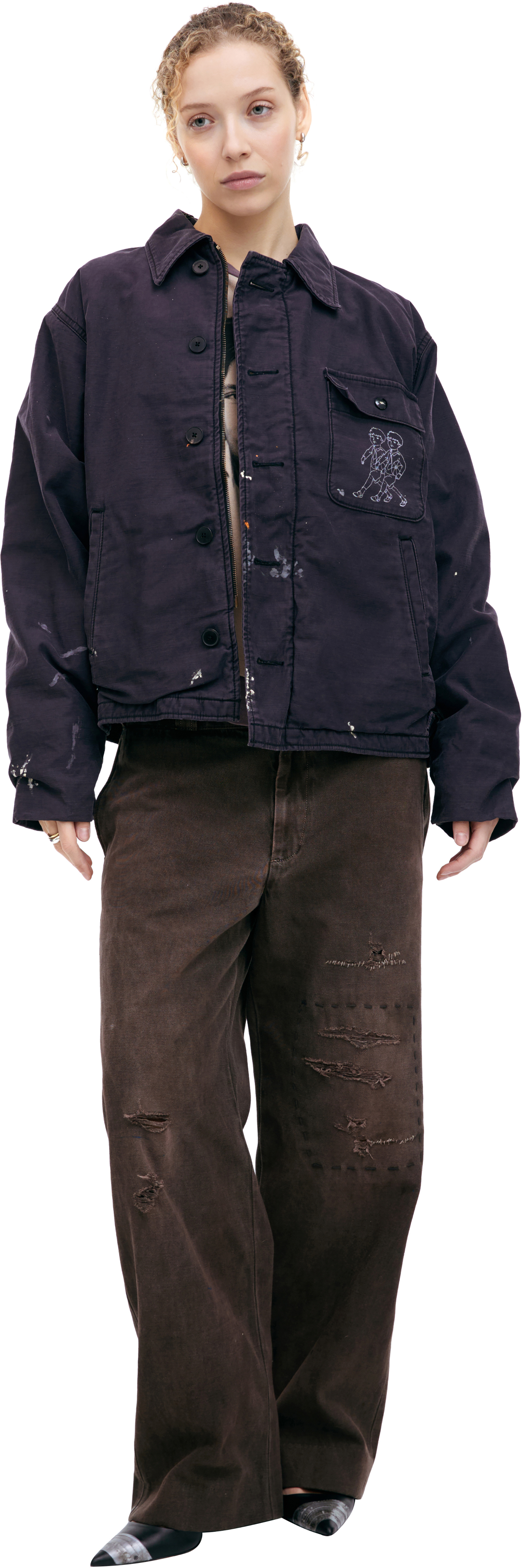 Enfants Riches Déprimés Куртка с вышивкой