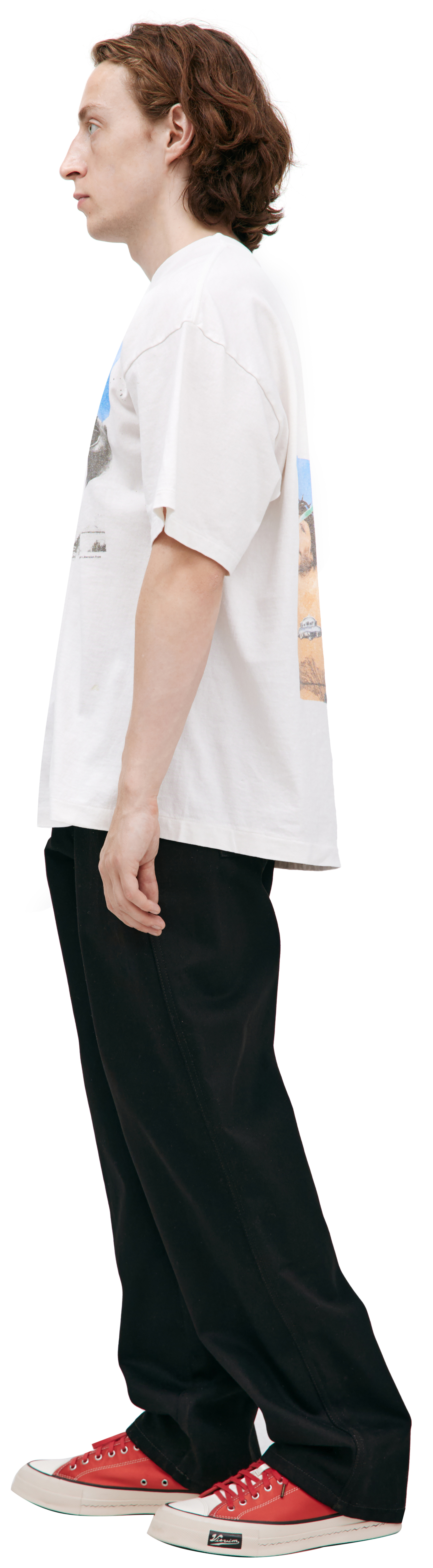 Saint Mxxxxxx Белая футболка с принтом