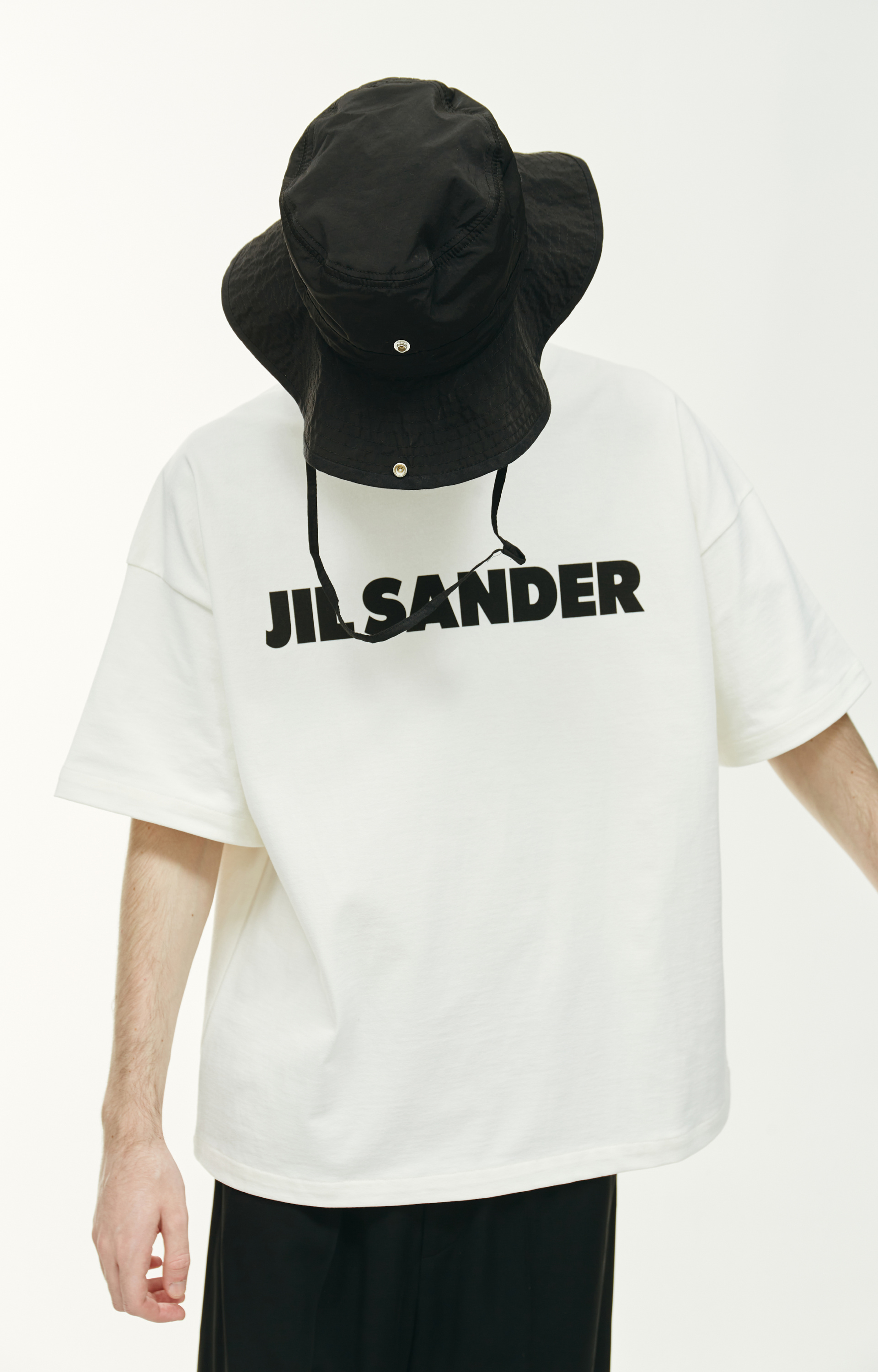 Jil Sander Оверсайз футболка с логотипом