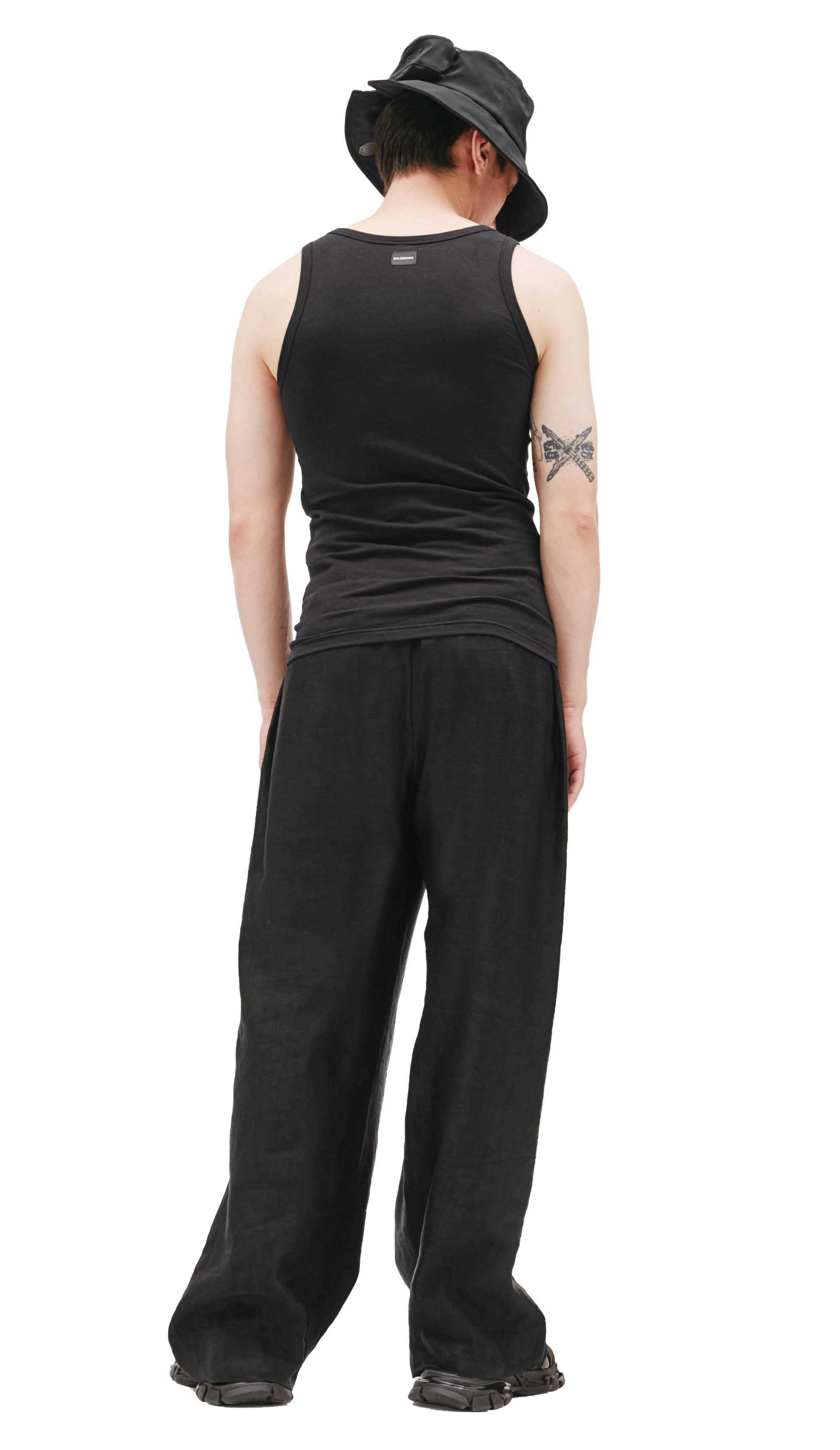 Balenciaga Черная майка из хлопка