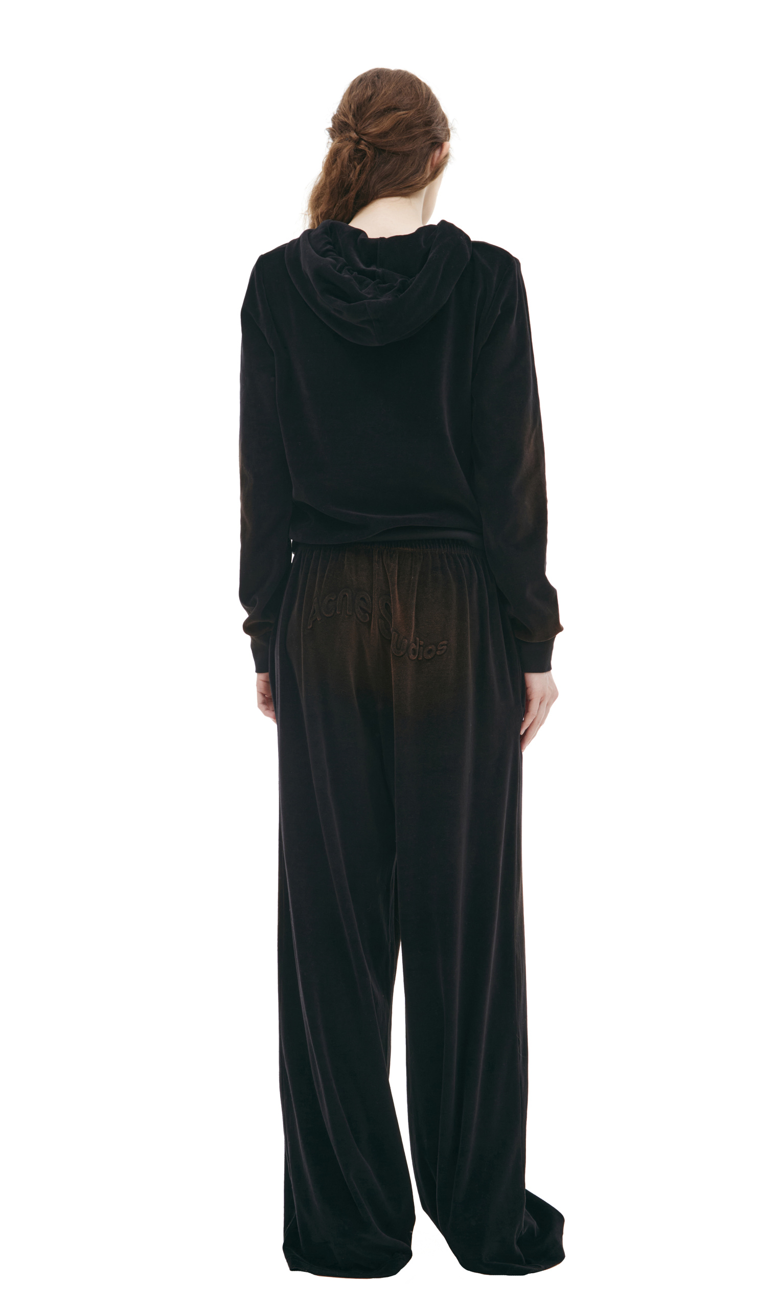 Acne Studios Велюровые брюки с логотипом