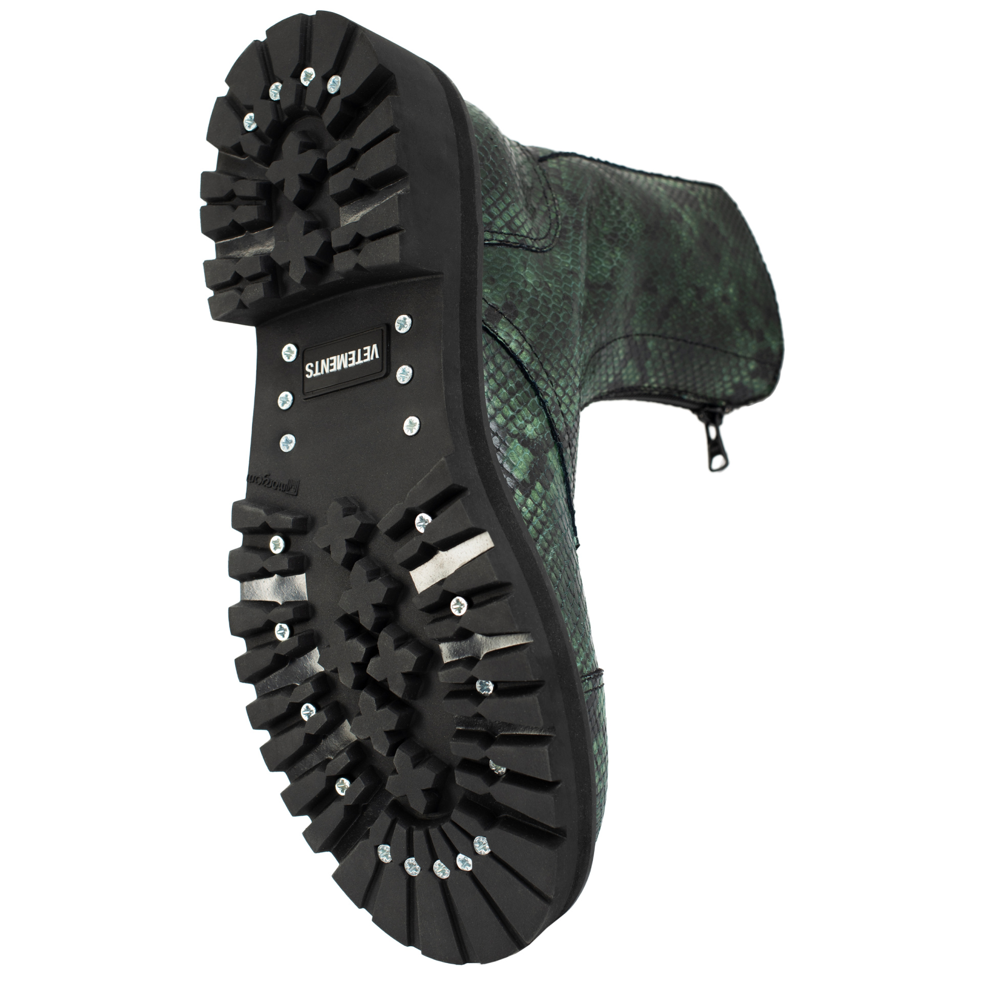 VETEMENTS Кожаные ботинки на молнии