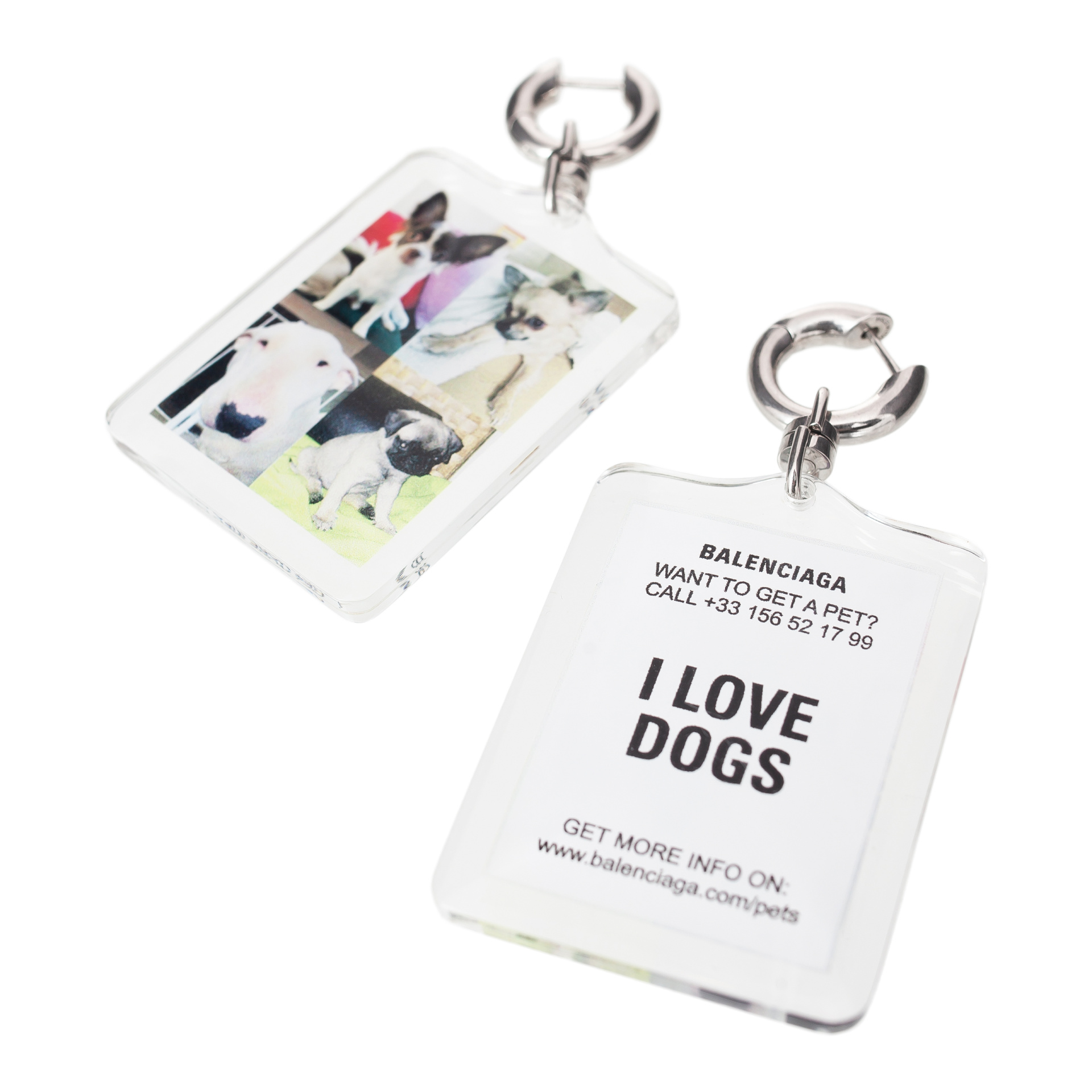 Balenciaga Серьги I love dogs