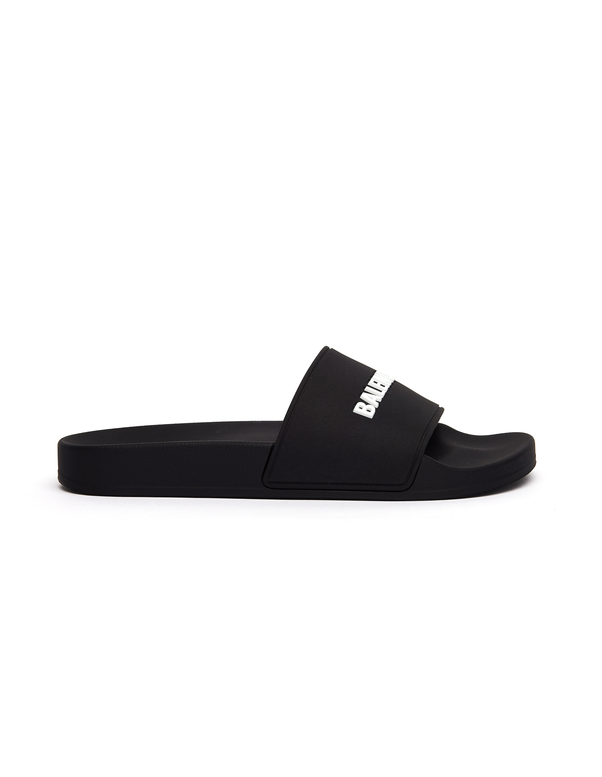 Balenciaga Черные резиновые шлепанцы