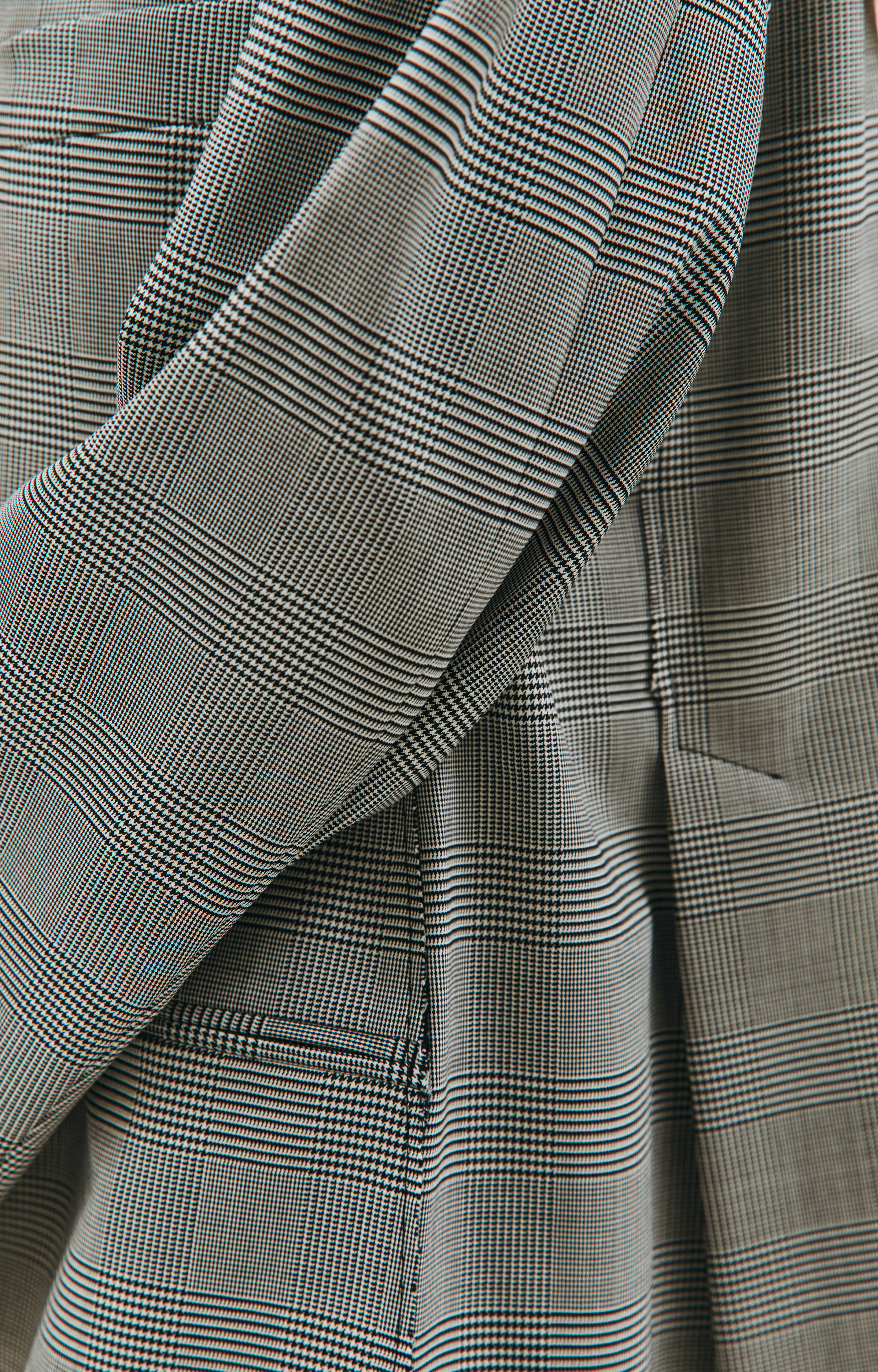 VETEMENTS Серый пиджак в клетку