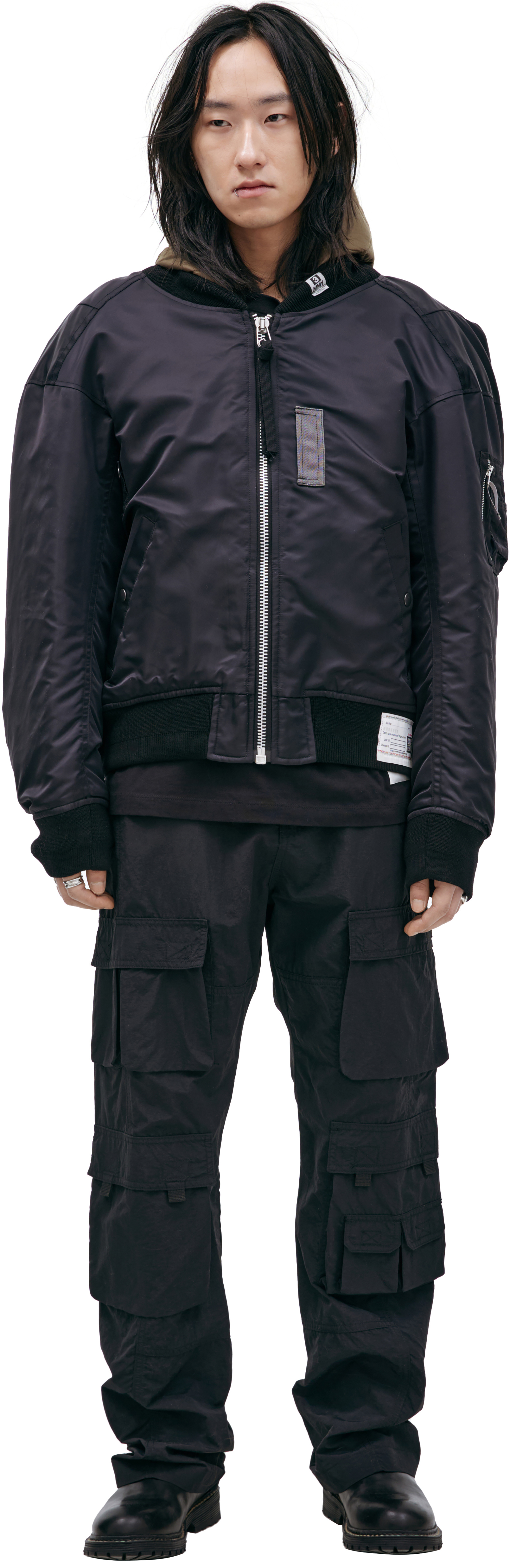 Maison Mihara Yasuhiro Бомбер с капюшоном