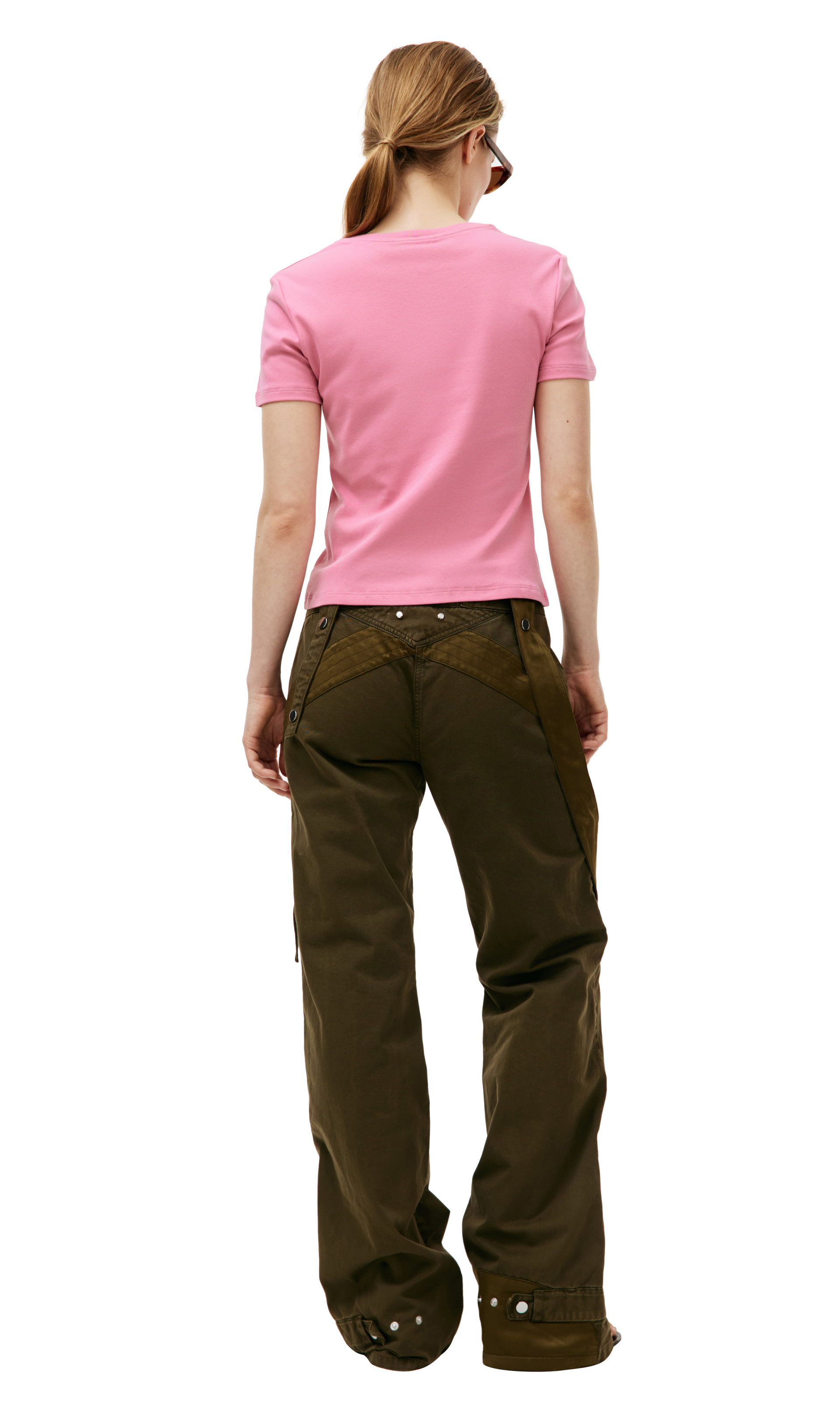 Blumarine Футболка с логотипом из страз