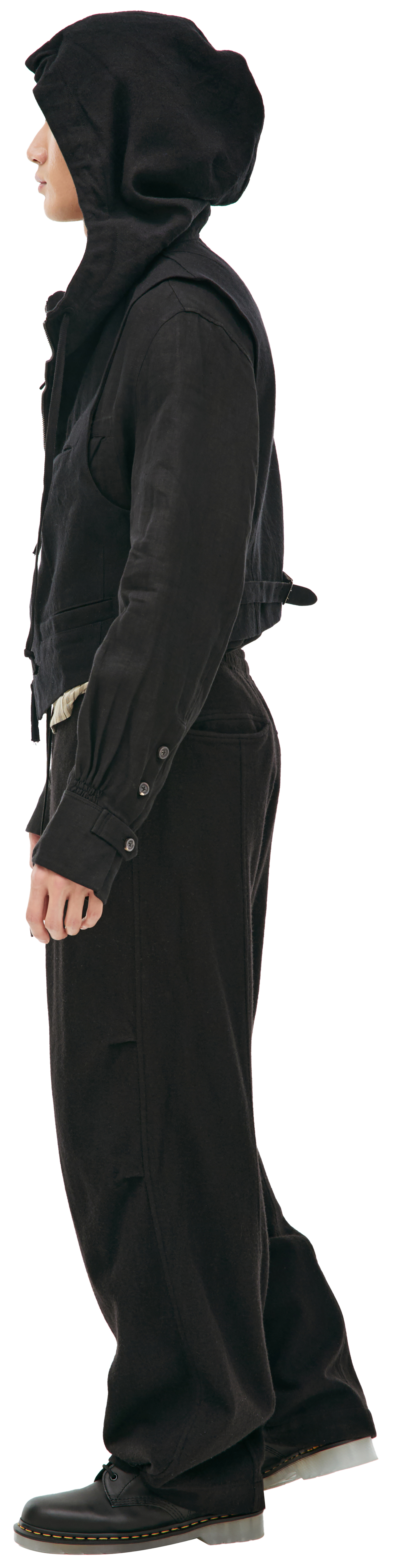 Ziggy Chen Кашемировый жилет с капюшоном