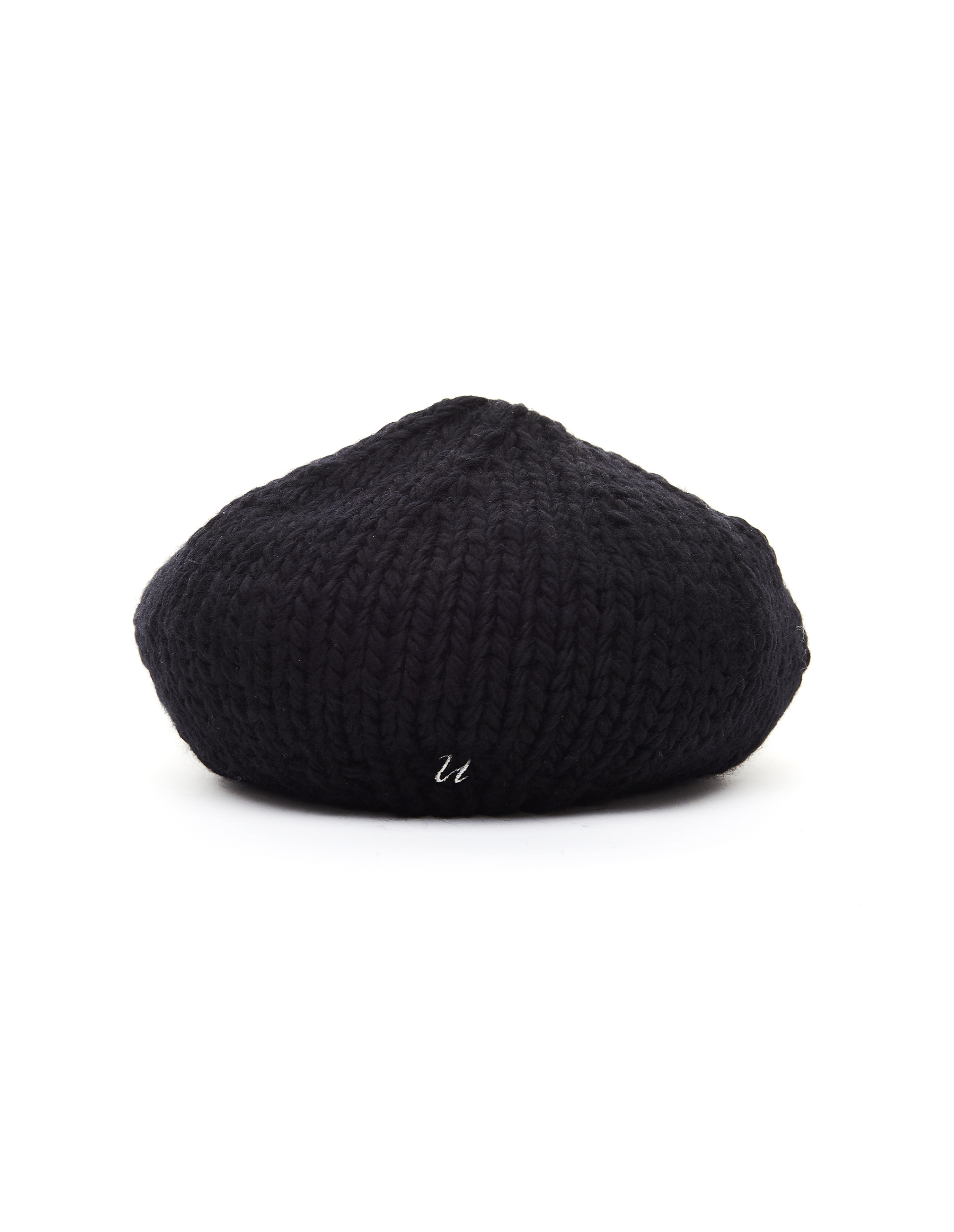 Undercover Черный шерстяной берет с вышивкой