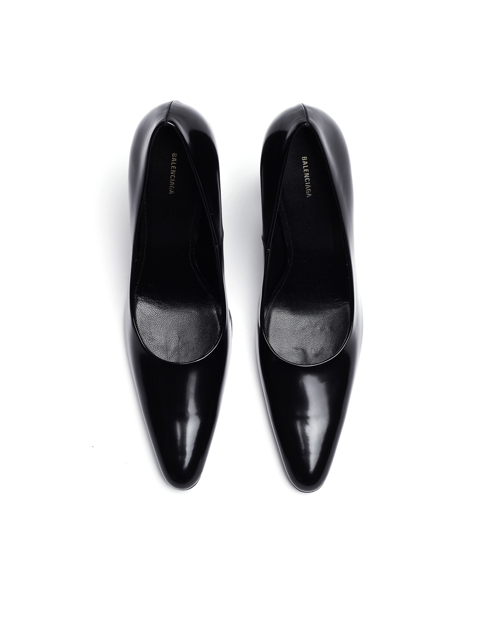 Balenciaga Туфли из полированной кожи Round