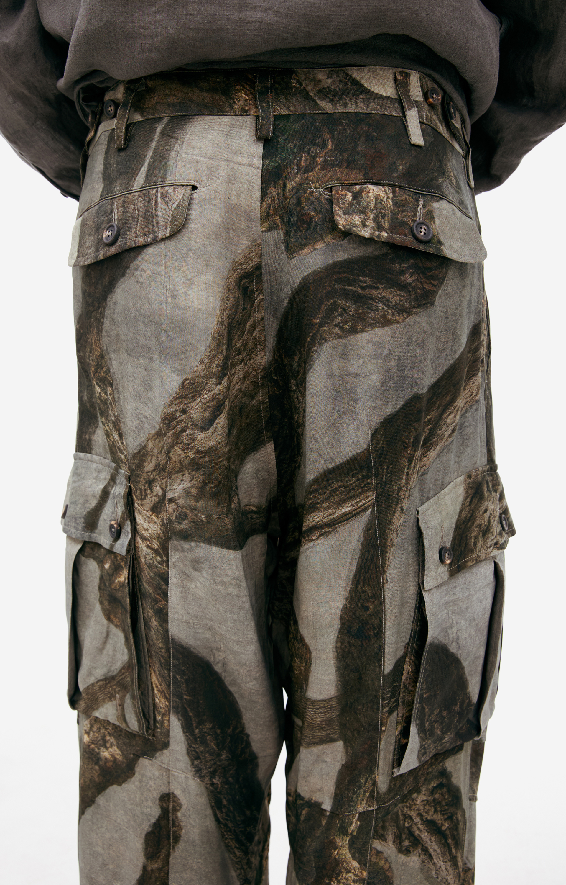 Ziggy Chen Широкие брюки с монопринтом