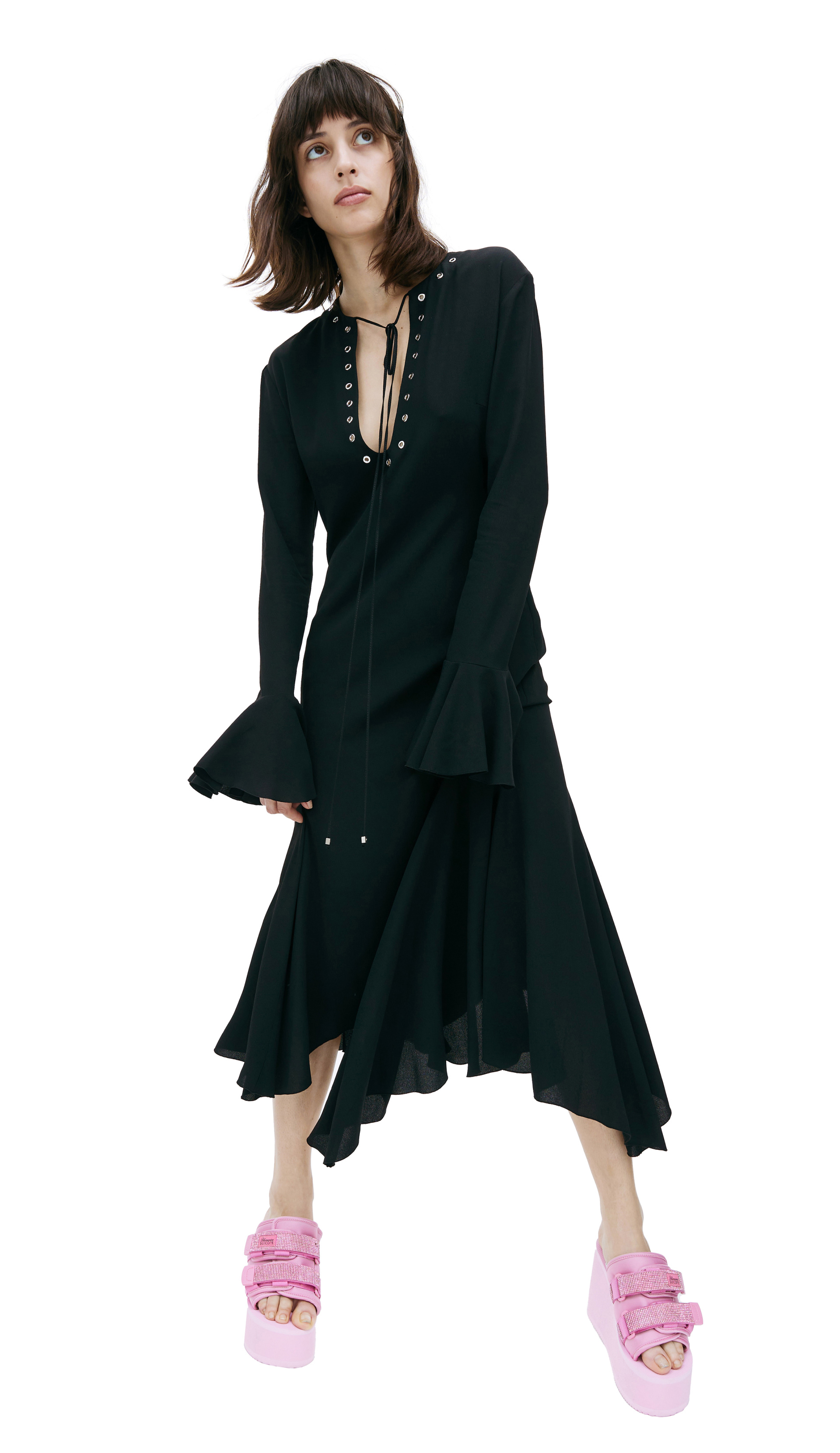 Blumarine Ассиметричное платье миди