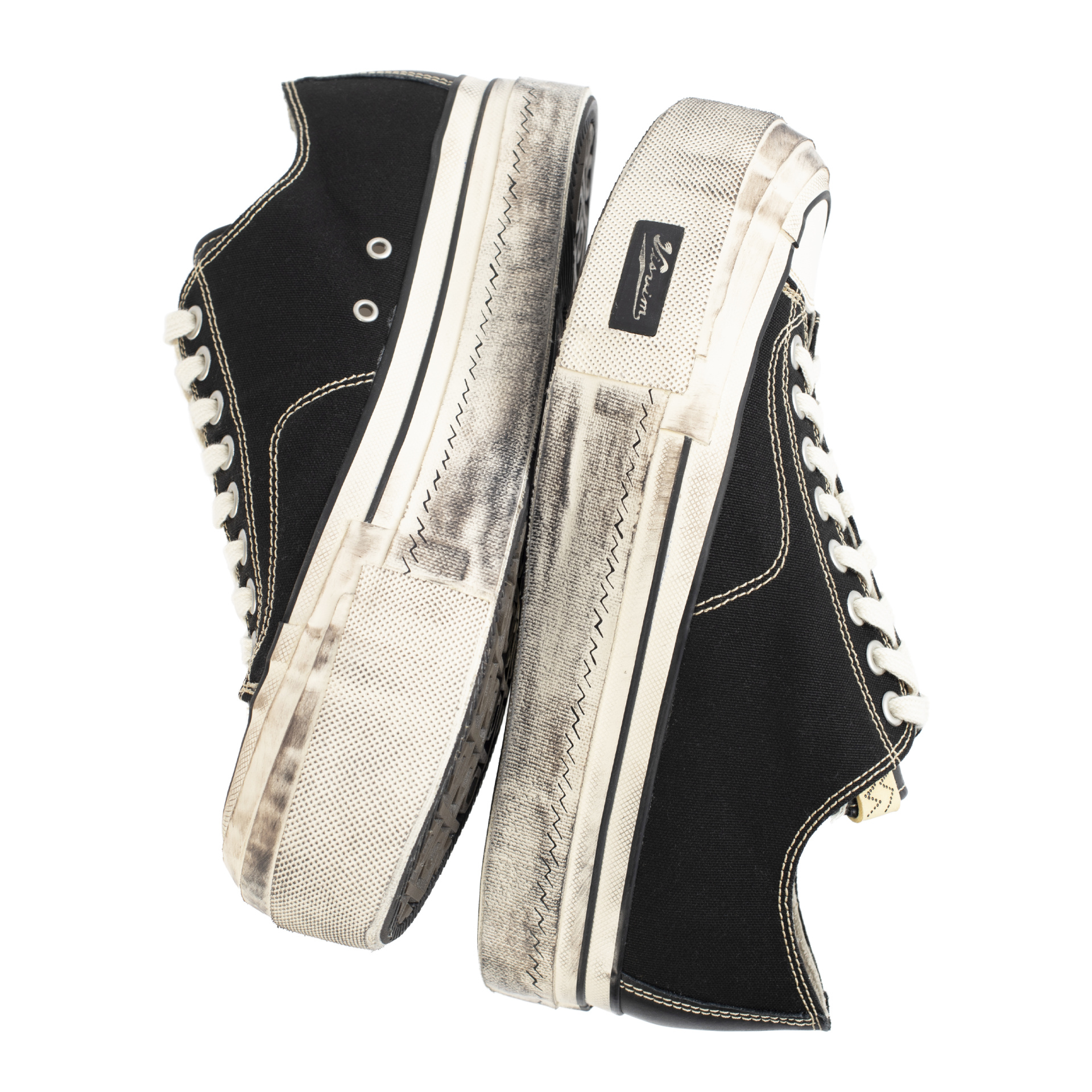 visvim Черные кеды Skagway на платформе