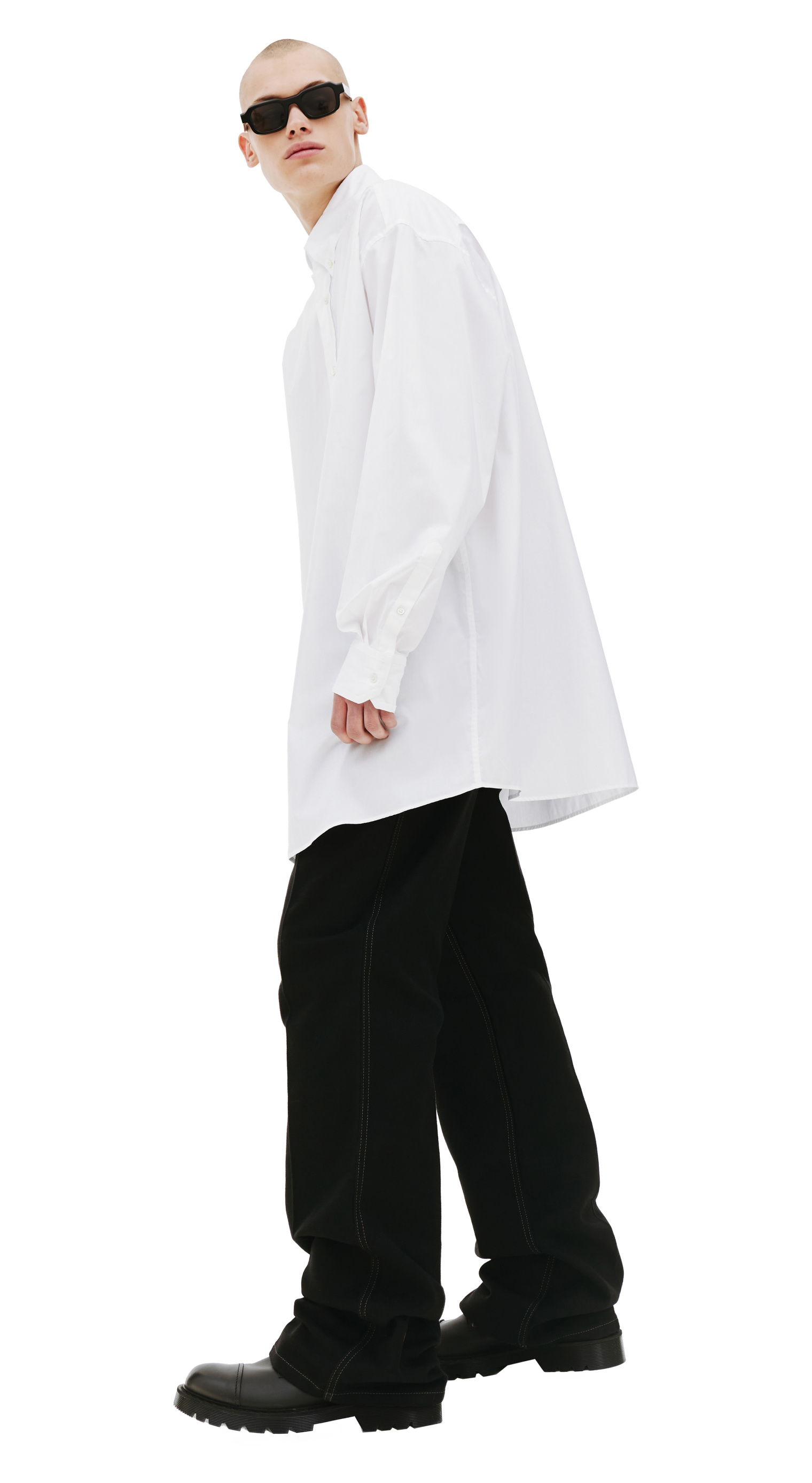 Maison Margiela Длинная оверсайз рубашка