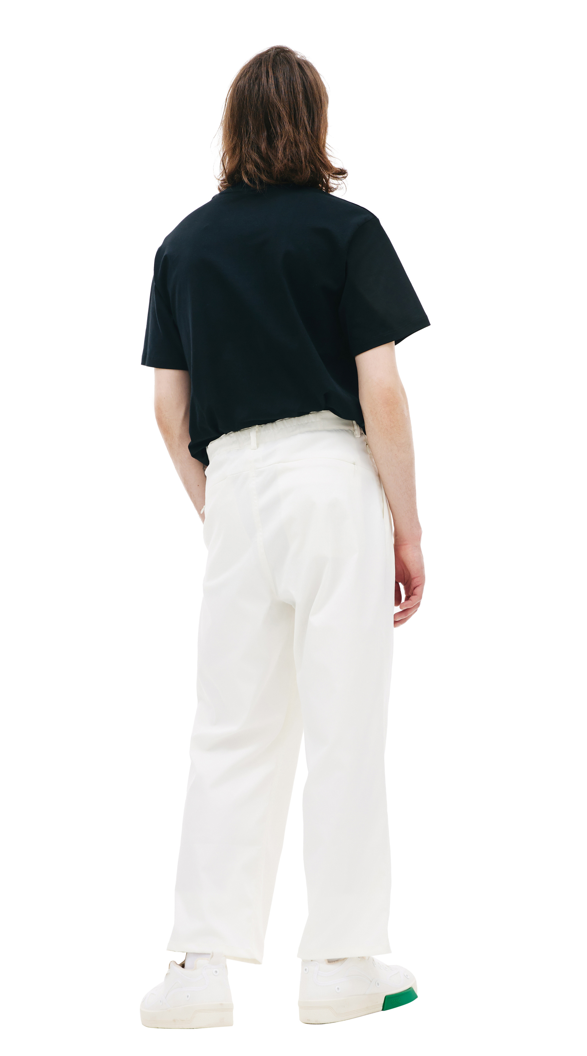 KIMMY Белые брюки с защипами