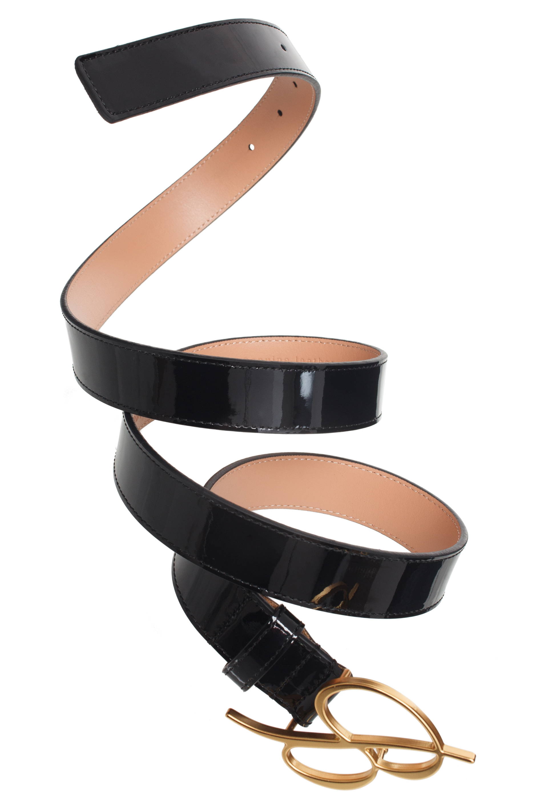 Blumarine Лакированный ремень с металлической пряжкой