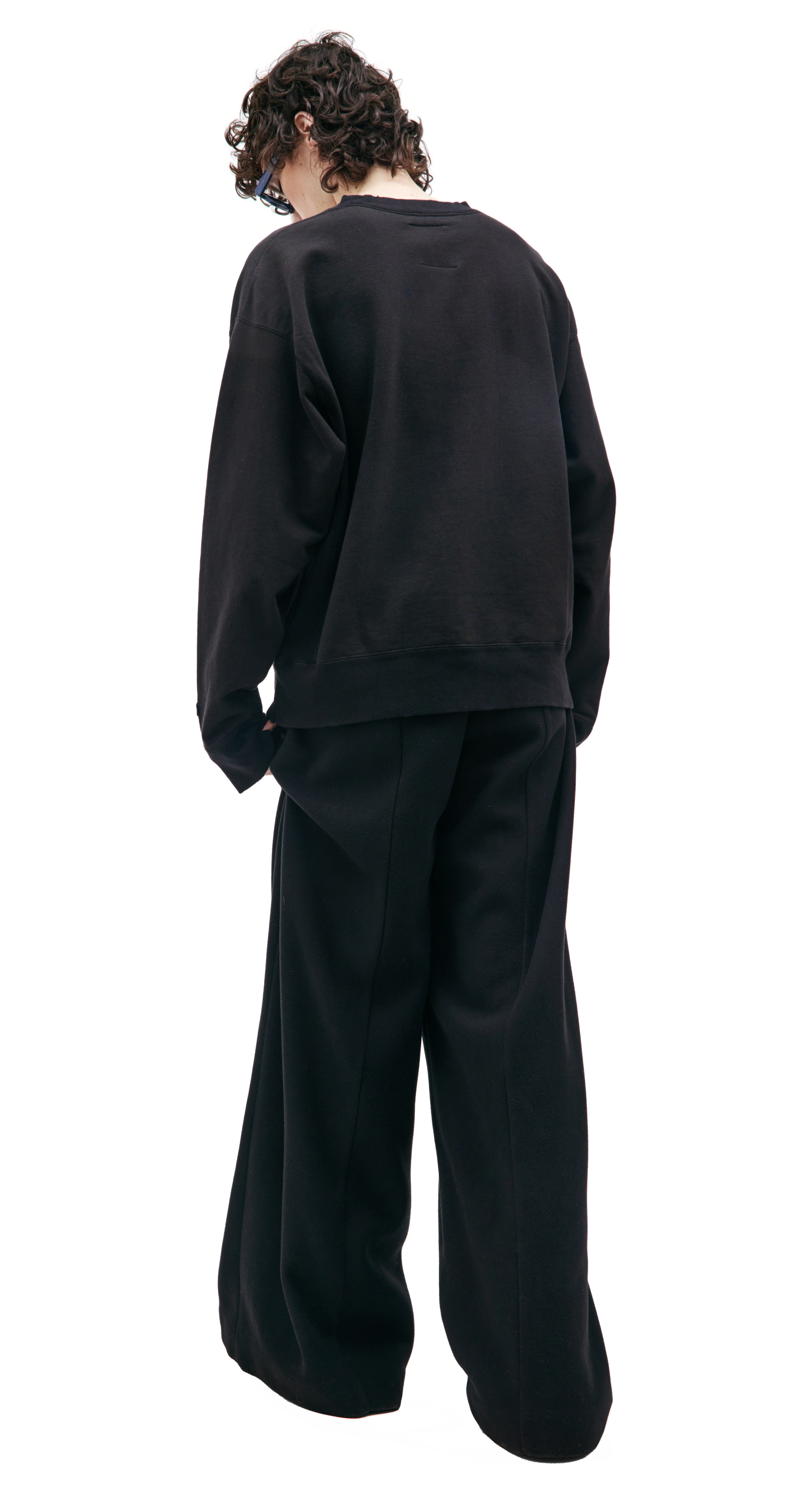 Maison Mihara Yasuhiro Хлопковый свитшот с принтом Bear