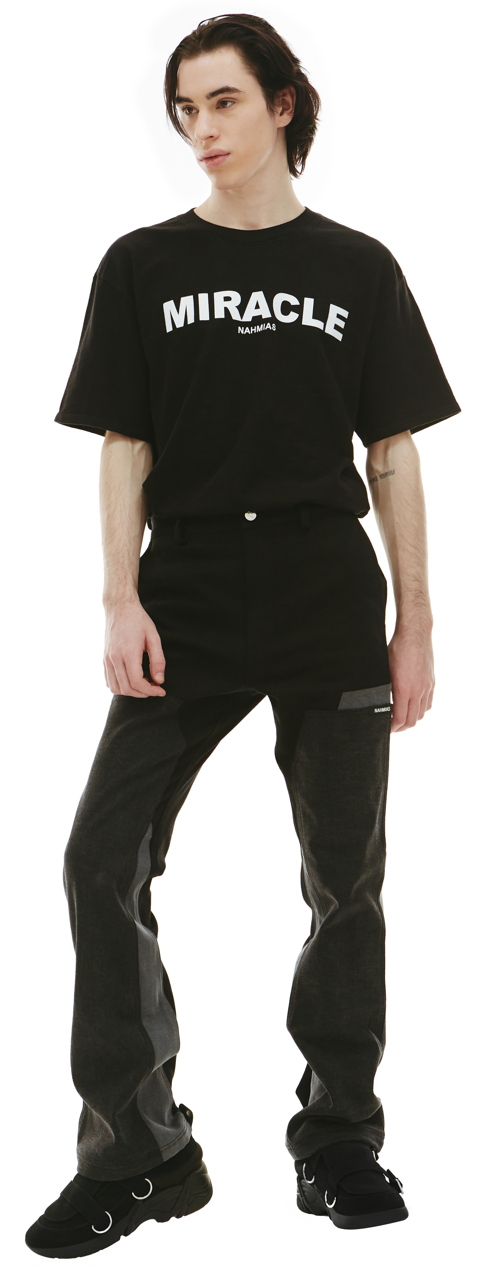 Nahmias Черные брюки с накладными карманами