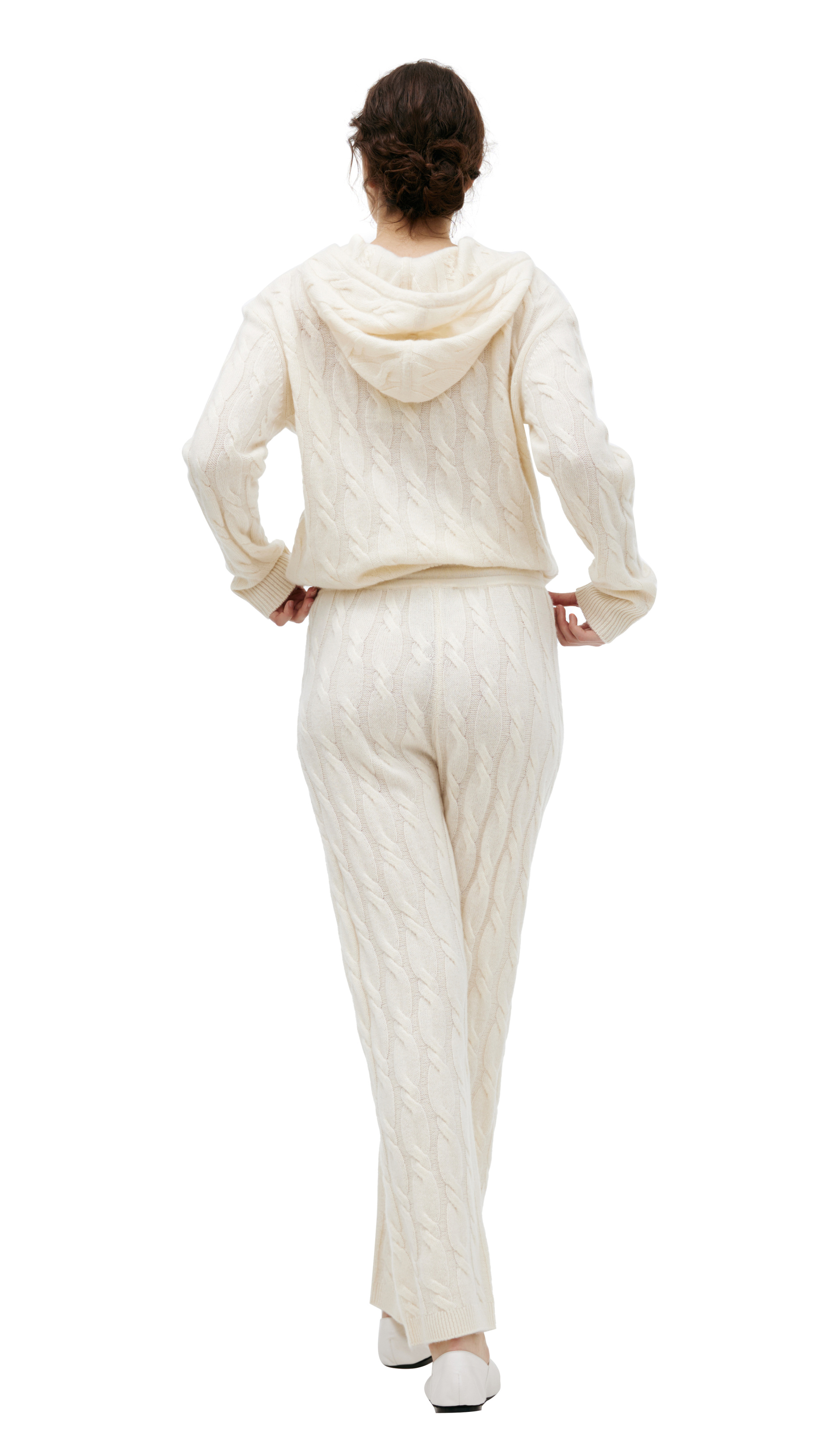 SPORTY & RICH Вязаные брюки из кашемира