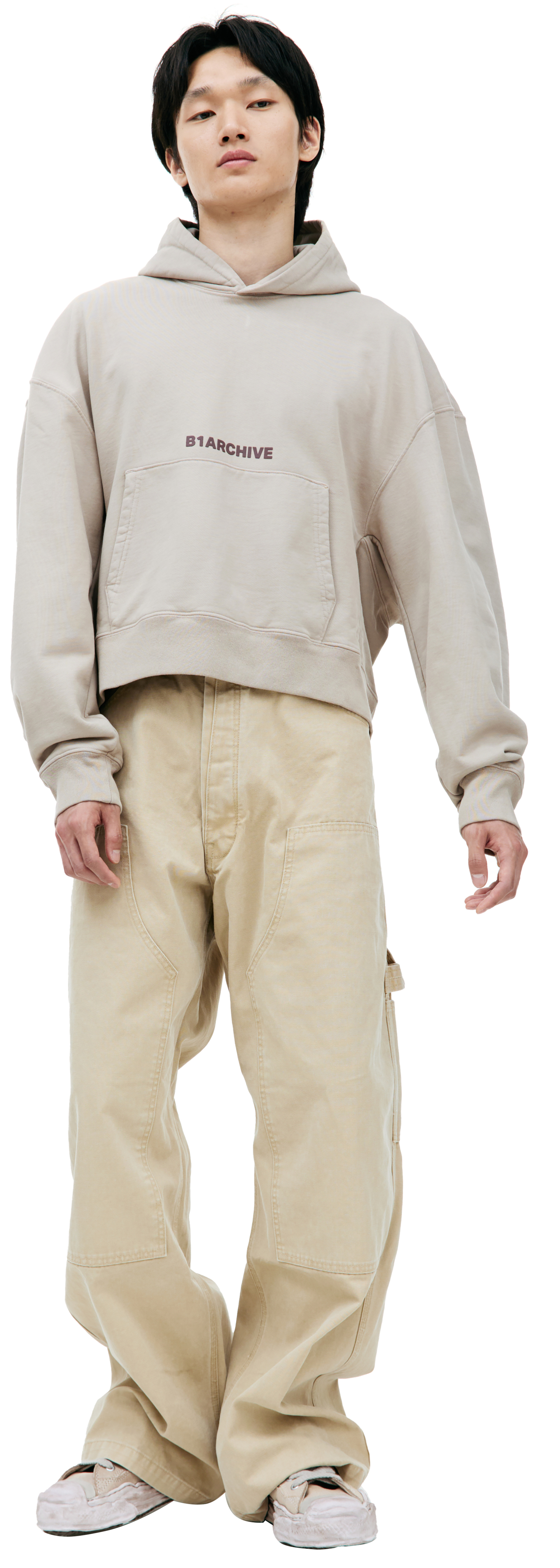 B1ARCHIVE Укороченное худи с логотипом